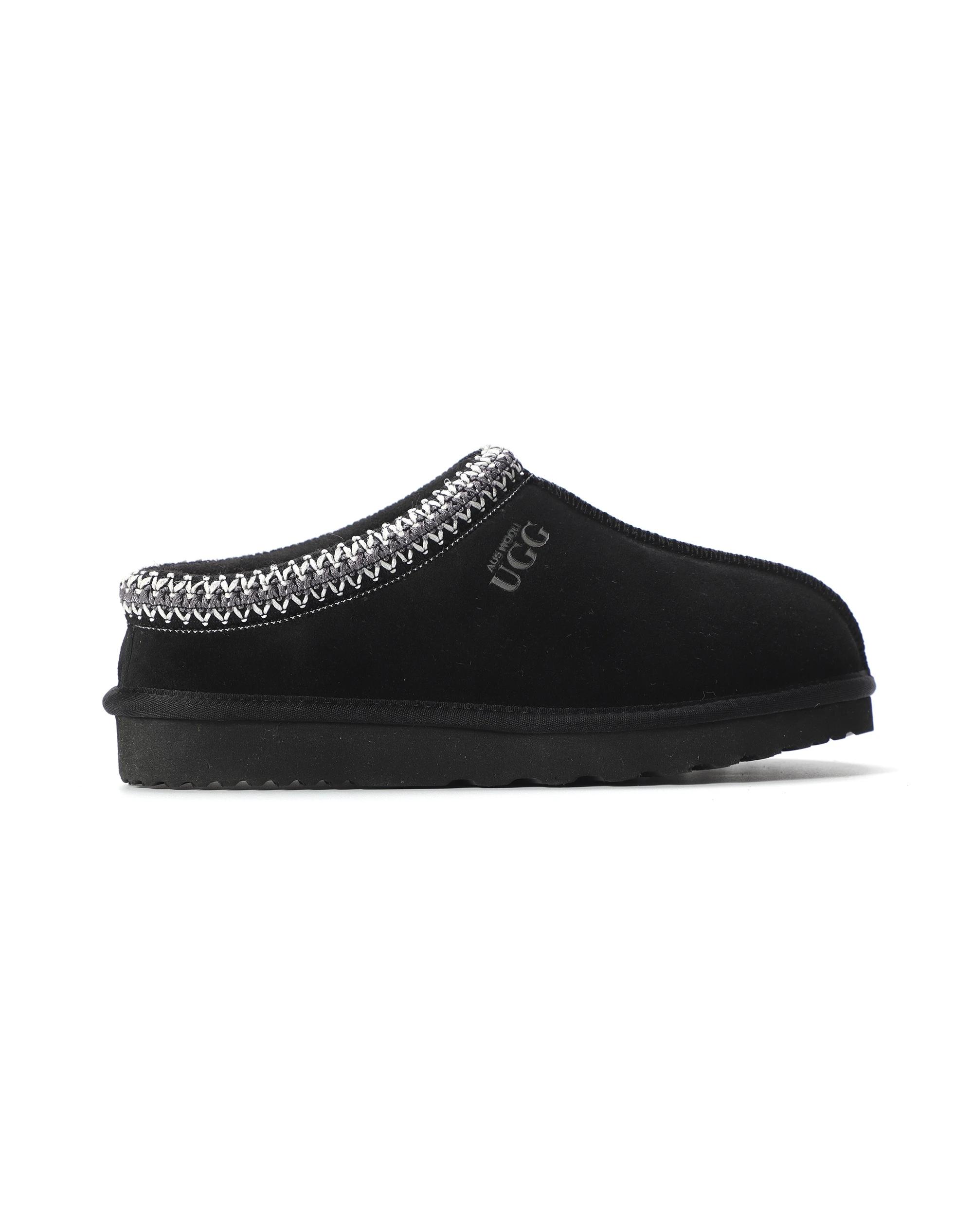4 AUS WOOLI Sheepskin Ankle Braid Croydon UGG Slippers BLACK, 4 of 6