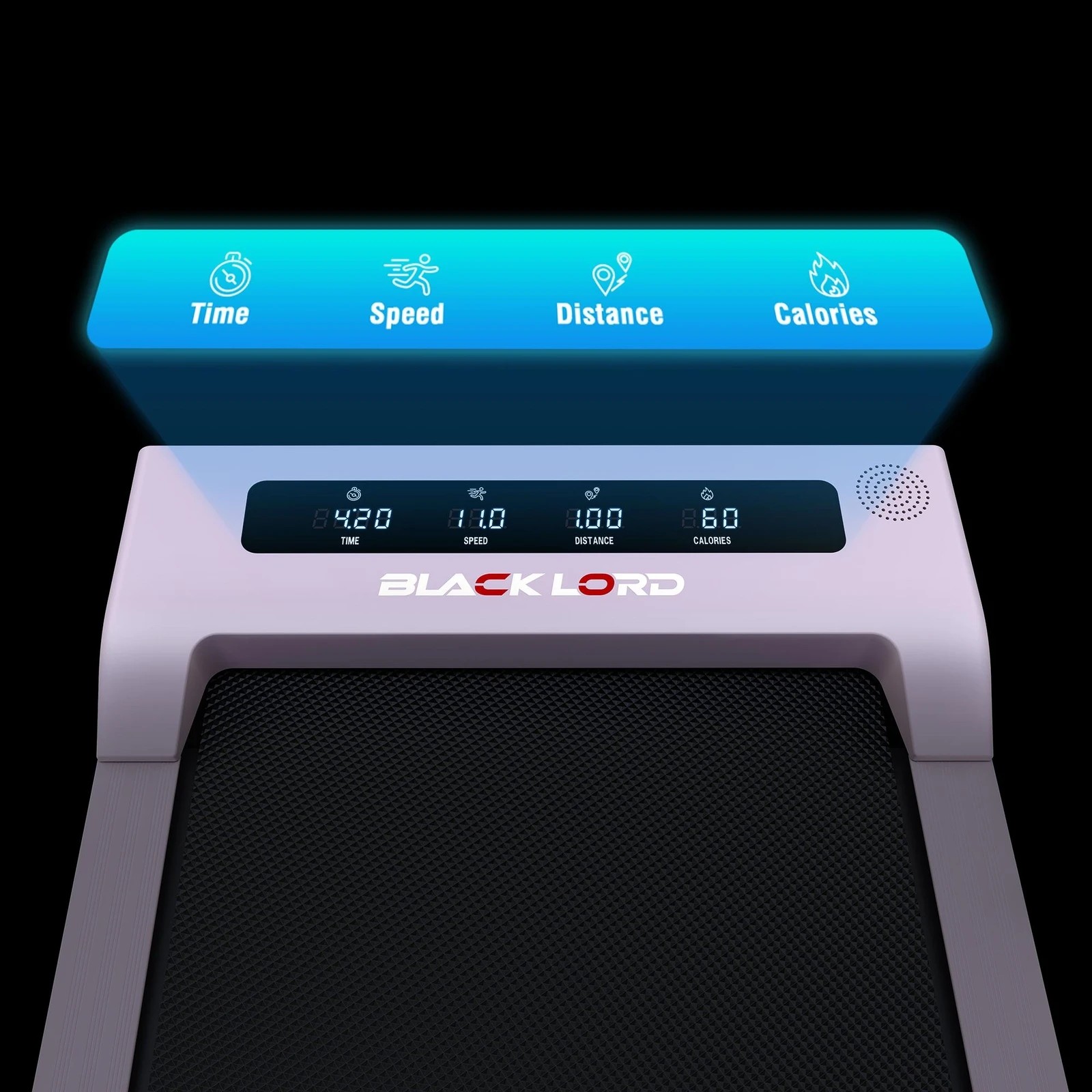 5 Black Lord Treadmill Electric Walking Pad Under Desk Home Office Fitness 38cm Belt - Pink, 5 of 10