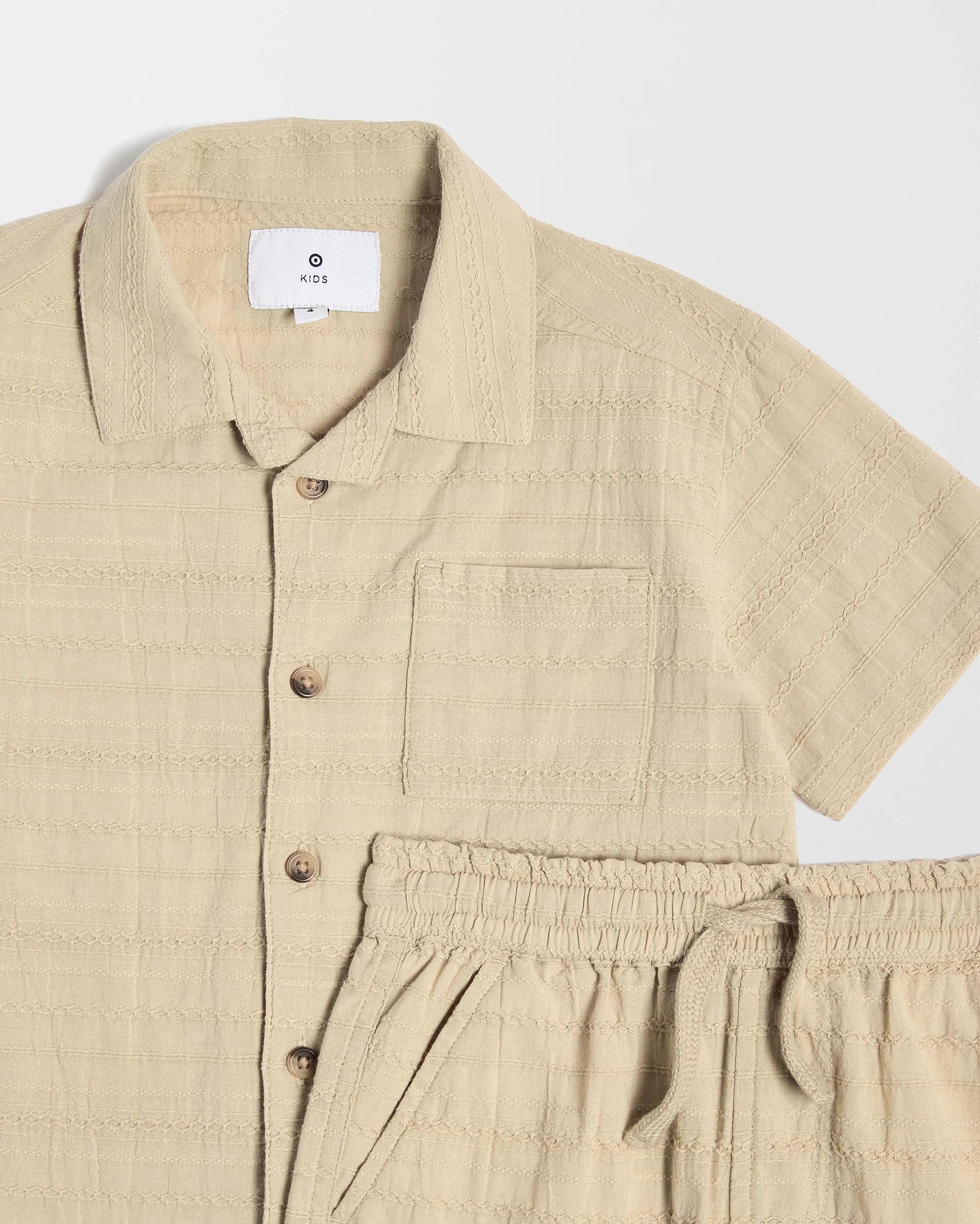 6 Target Australian Cotton Rich Shirt and Shorts 2 Piece Set NEUTRAL, 6 of 7