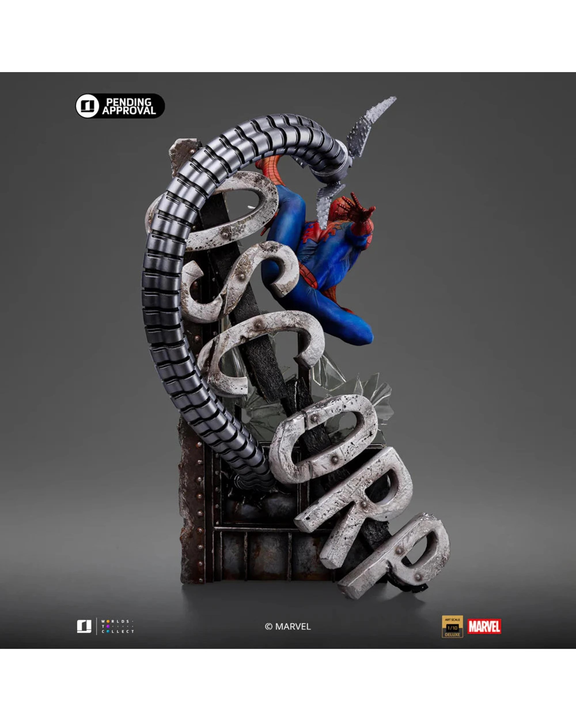 5 Marvel Comics Spider-Man Iron Studios 10th Anniversary Spider-Man Special Edition 1:10 Scale Statue, 5 of 10