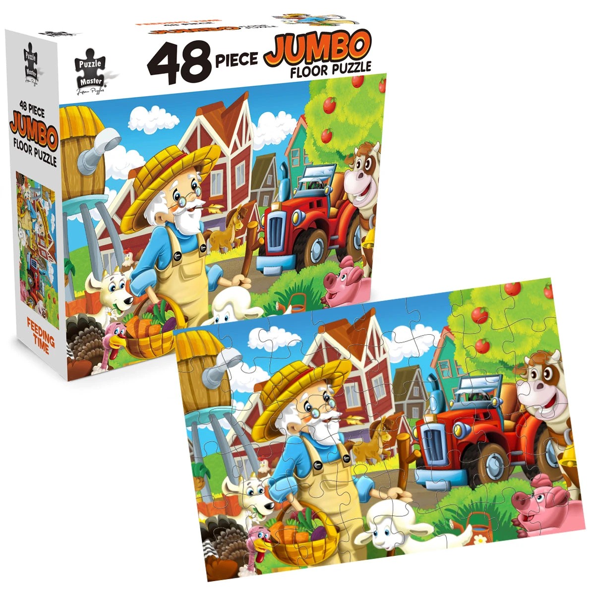 3 Puzzle Master 48 Piece Jumbo Puzzles Feeding Time, 3 of 7