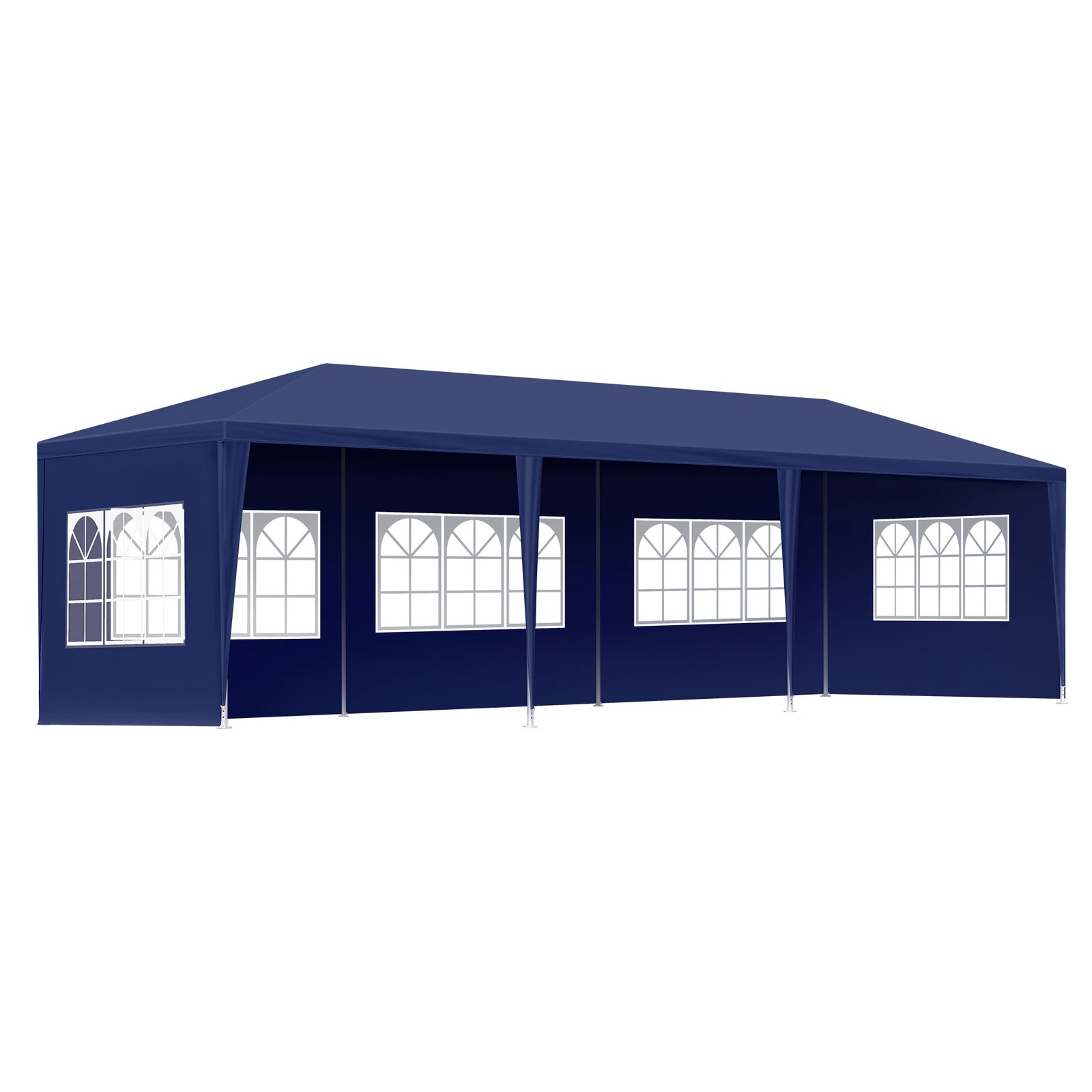 1 Alfordson Gazebo 3x9m Outdoor Wedding Camping Marquee Canopy Portable - Blue, 1 of 7