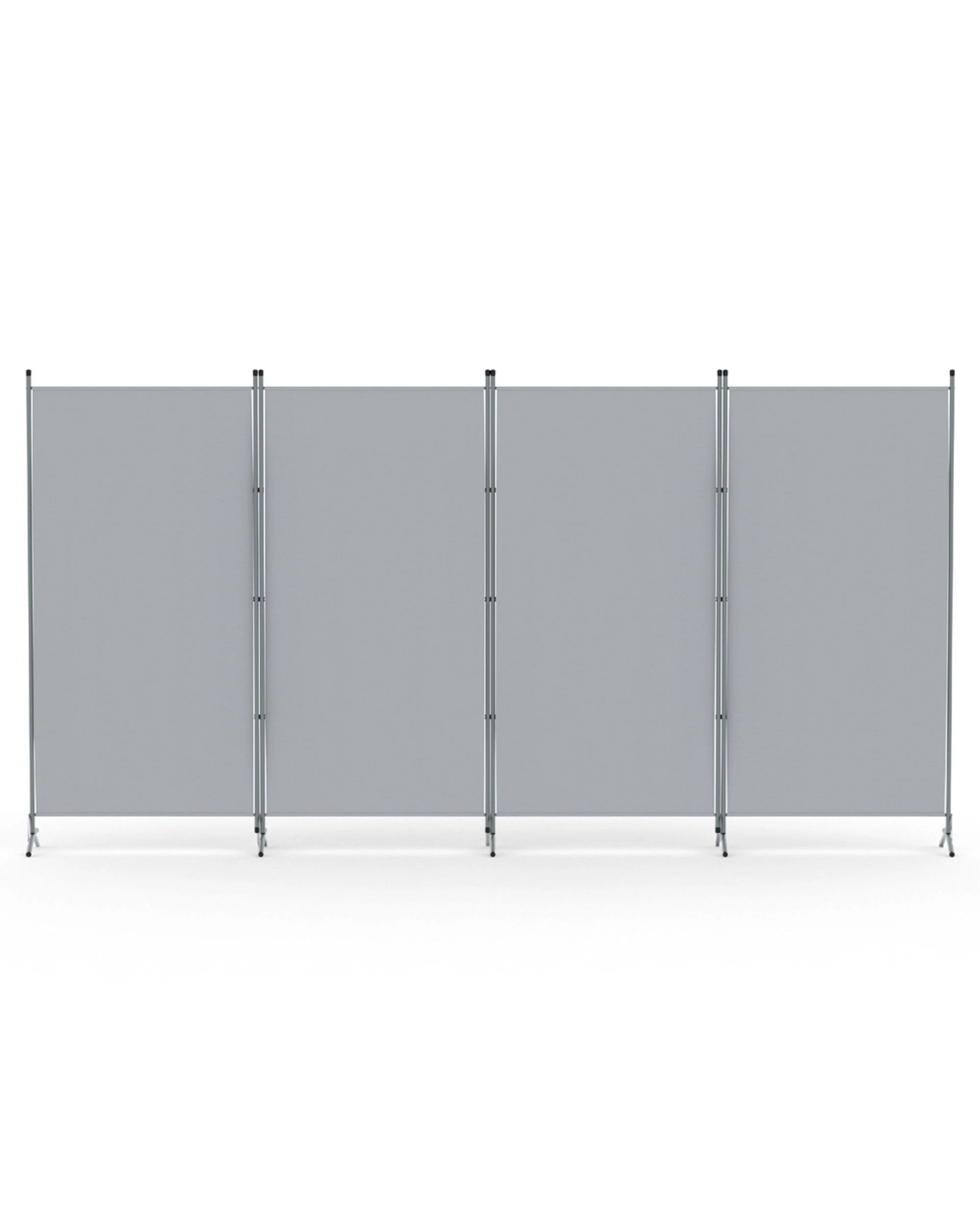3 Artiss 4 Panel Room Divider Screen 345x180cm Fabric - Grey, 3 of 8