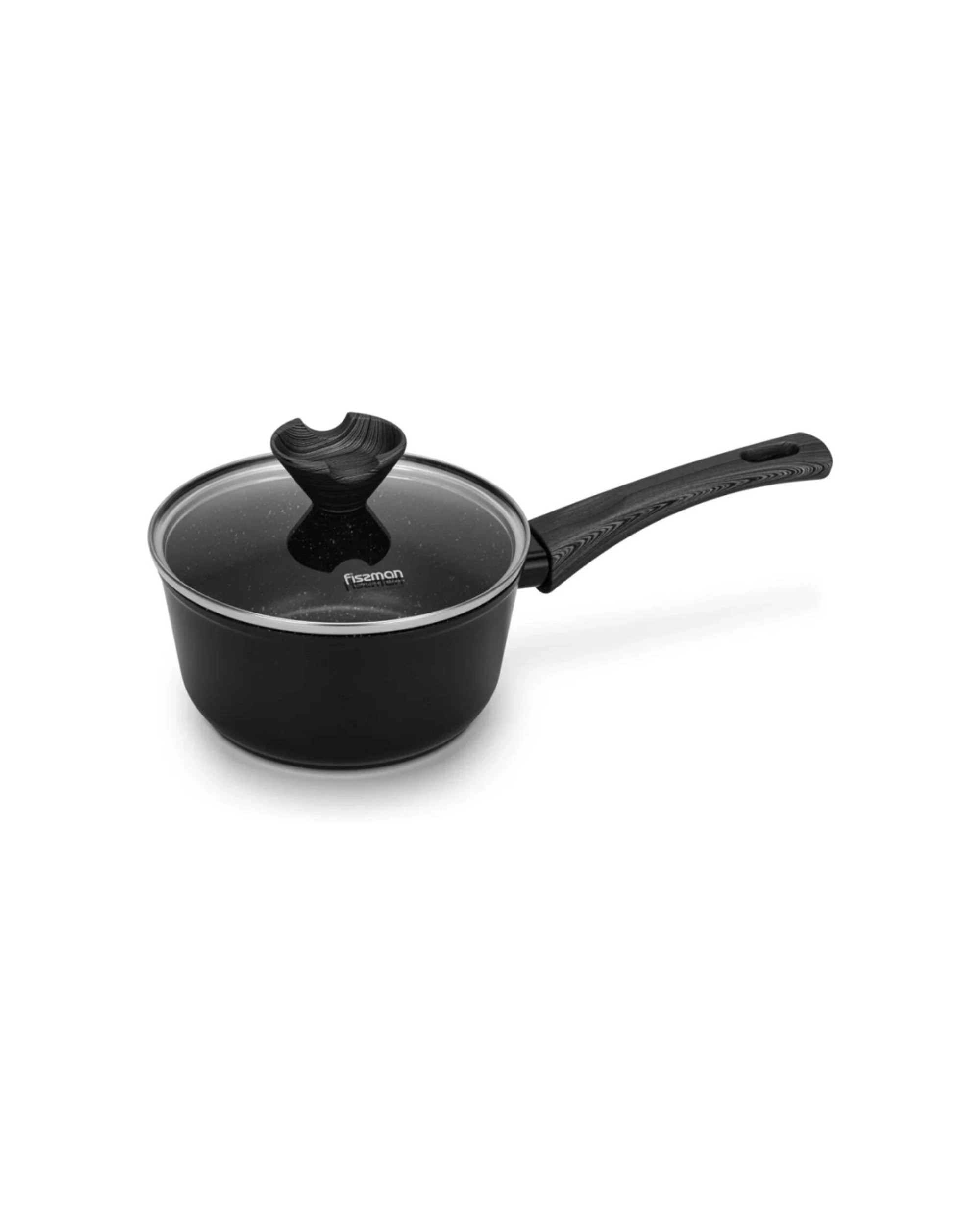 2 Fissman Angela Saucepan 1.39L Aluminium Non-Stick - Black, 2 of 2