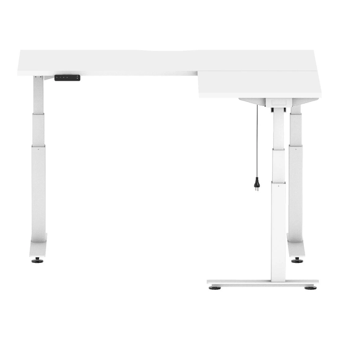 4 Stilford S2 Electric Corner Workstation 1500mm White, 4 of 6
