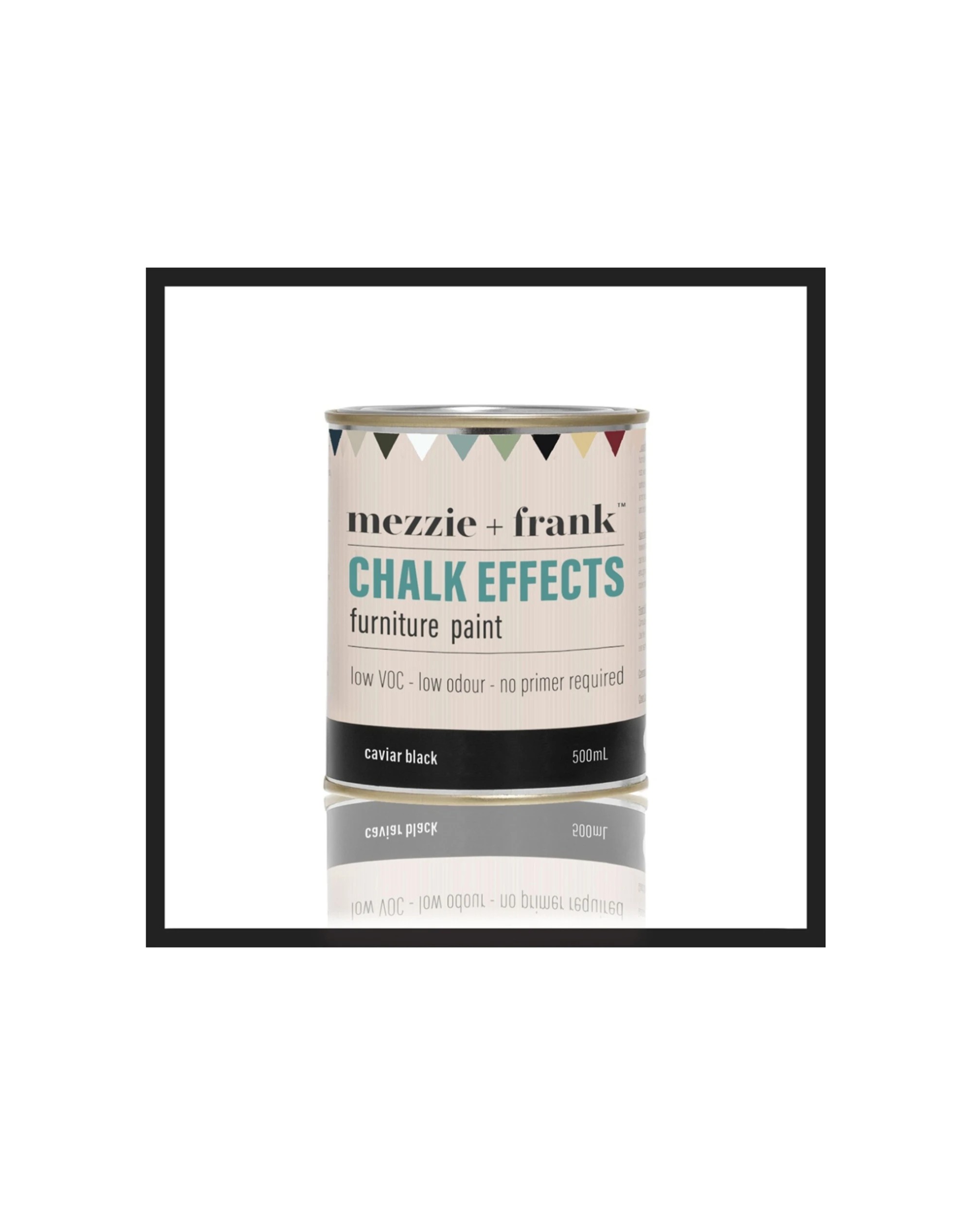 5 Mezzie+Frank Chalk Effect 0.5L Interior Water Based Furniture Paint Caviar Black - Black, 5 of 6