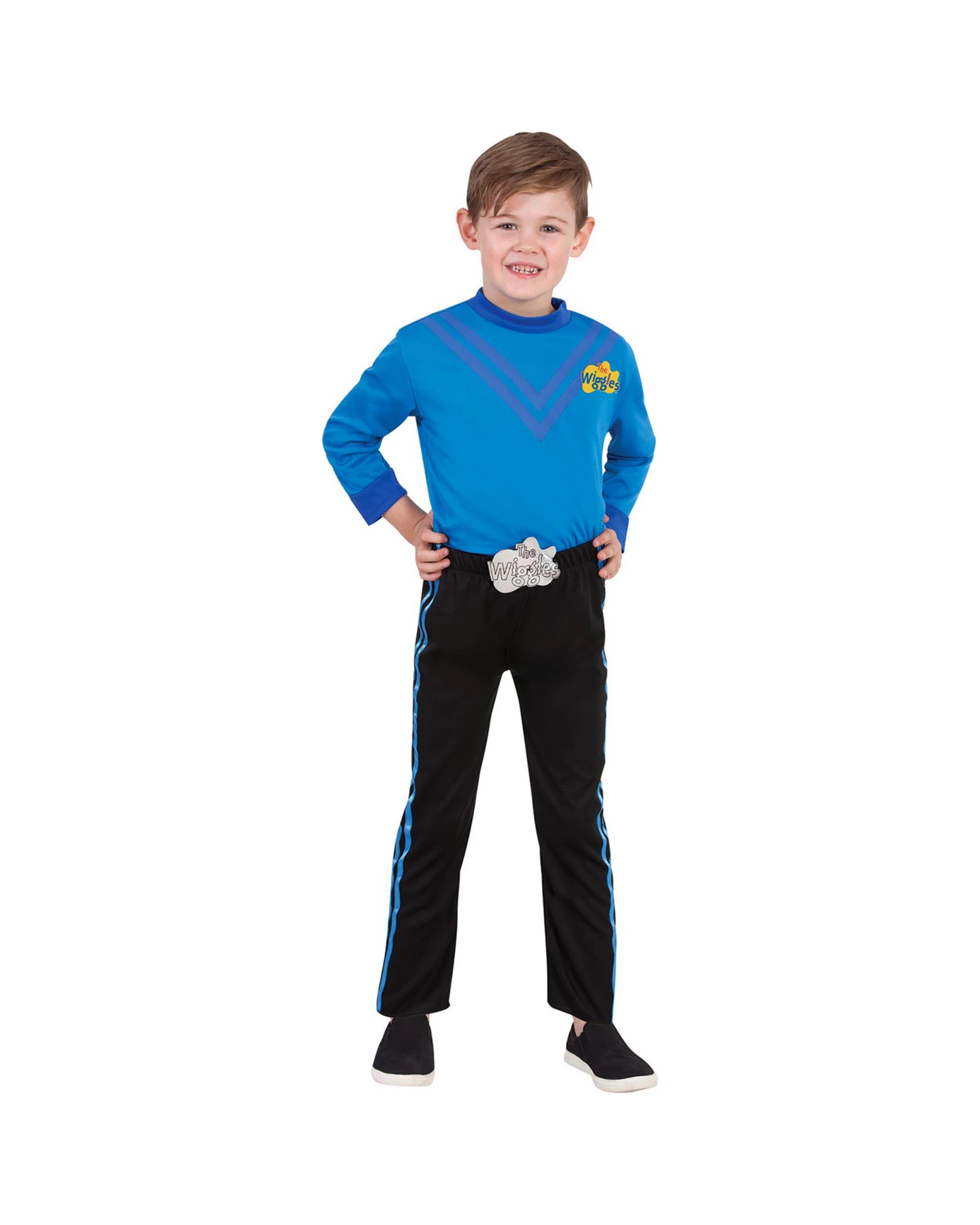 1 The Wiggles The Wiggles Blue Wiggle Deluxe Kids Costume 3-5 Years - 3-5 Years, 1 of 2