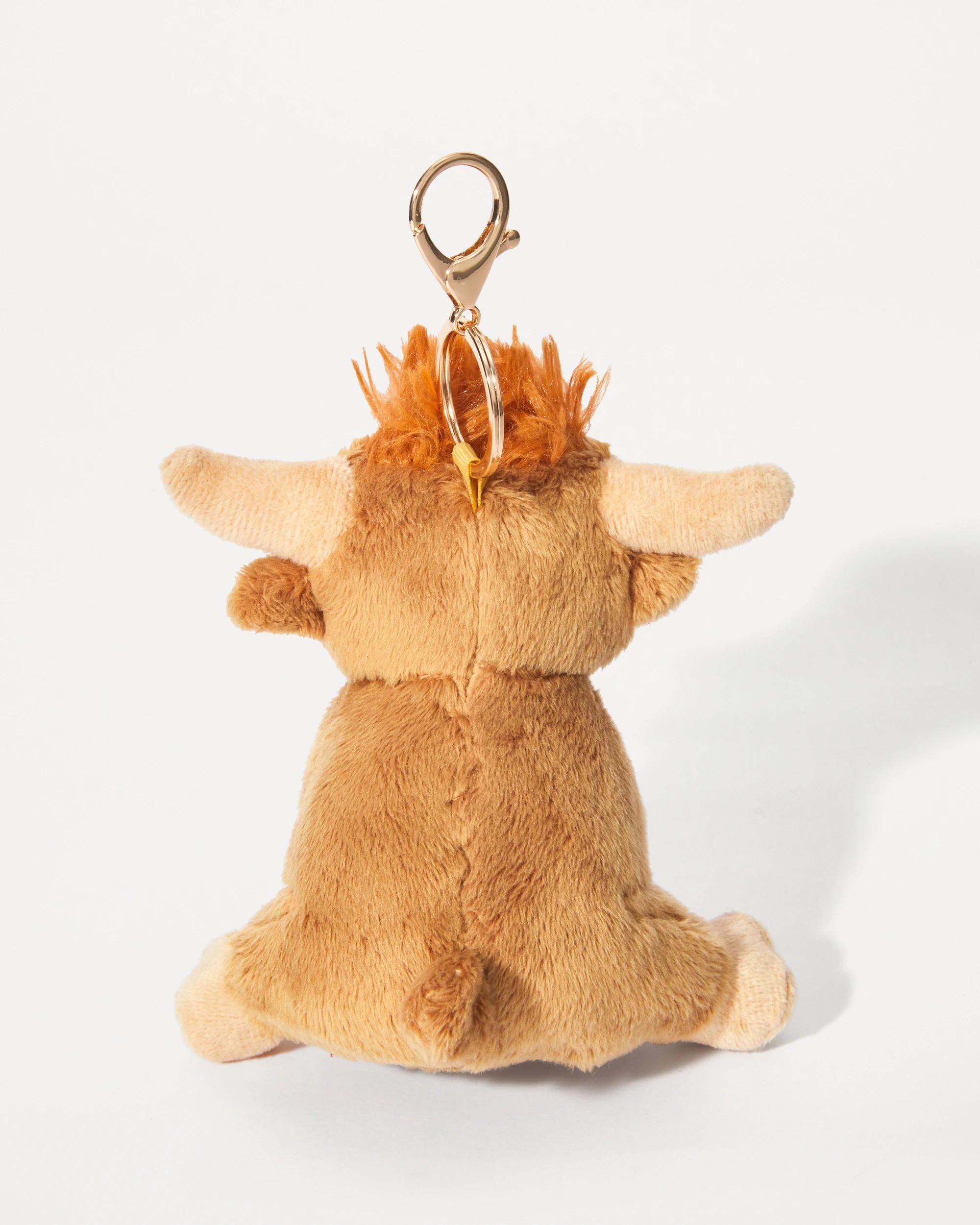3 Highland Cow Charm Keyring - Brown and Gold Tone Brown, 3 of 5