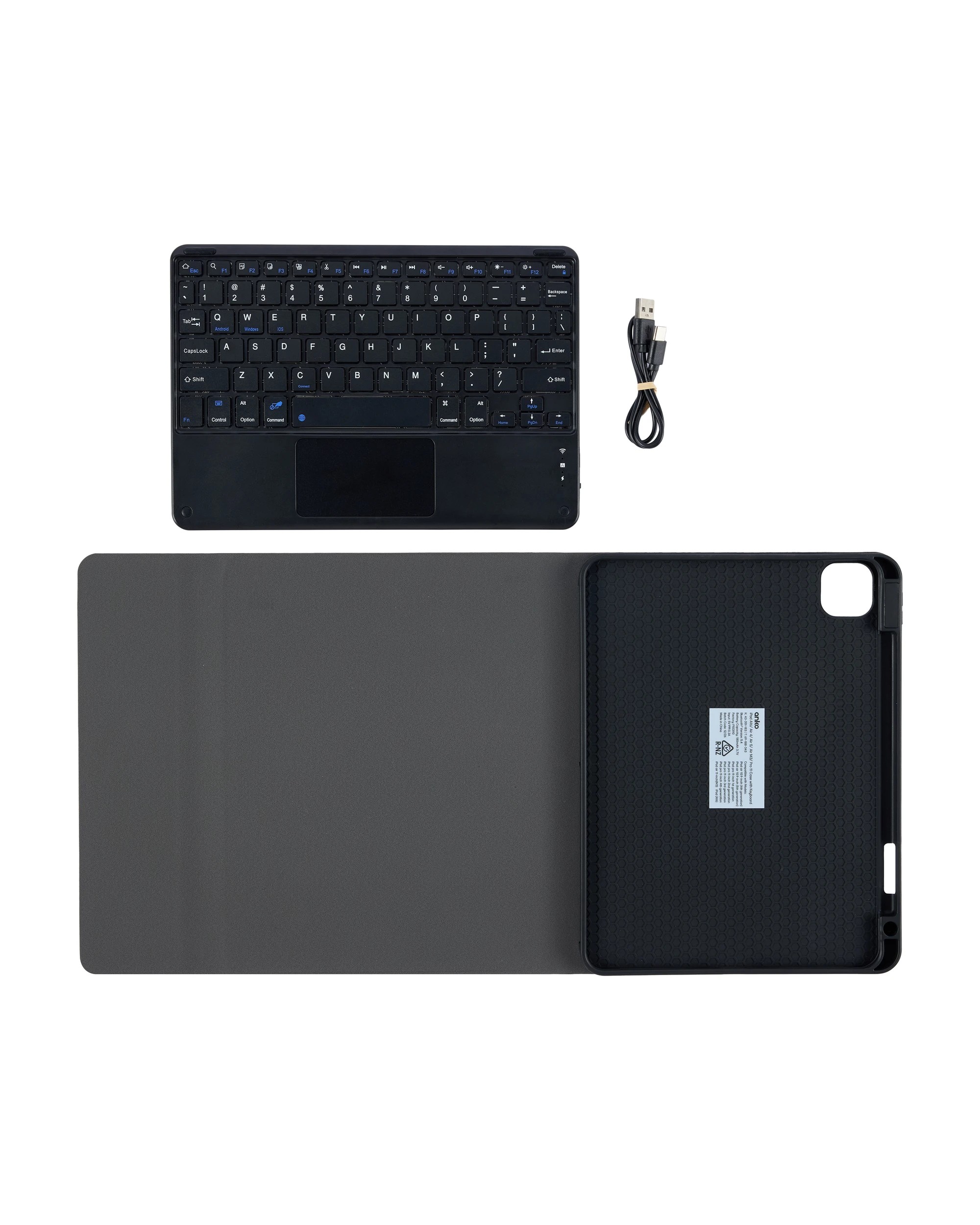 3 iPad 10.9in. Case with Keyboard - Black, 3 of 9