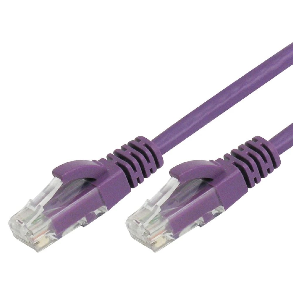 1 Comsol RJ45 Cat 6 Patch Cable 2m Purple, 1 of 1