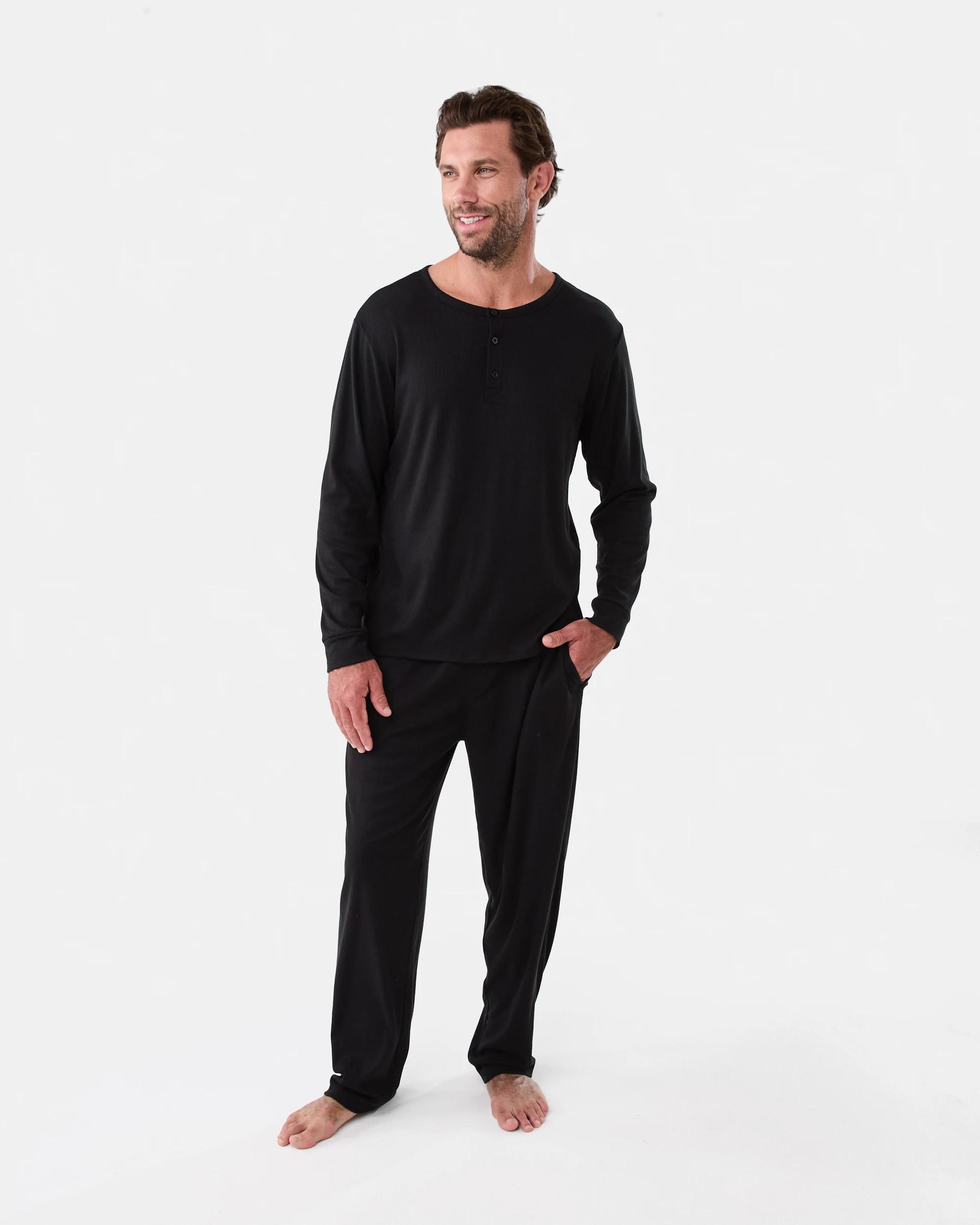 7 Long Sleeve Rib Top Black, 7 of 7
