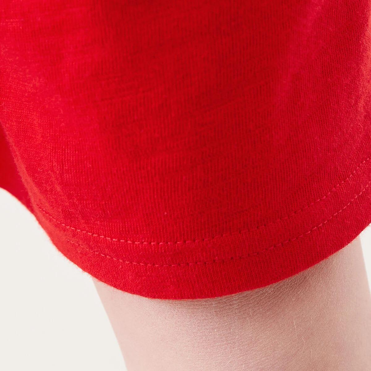 4 Cotton Knit Shorts Flame Red, 4 of 8