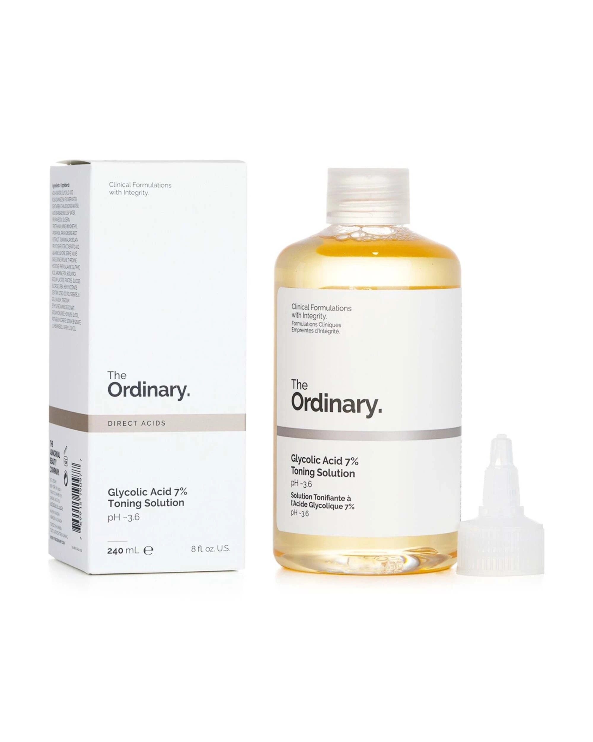 2 The Ordinary Glycolic Acid 7% Exfoliating Toner(Random packaging)  240ml/8oz, 2 of 3