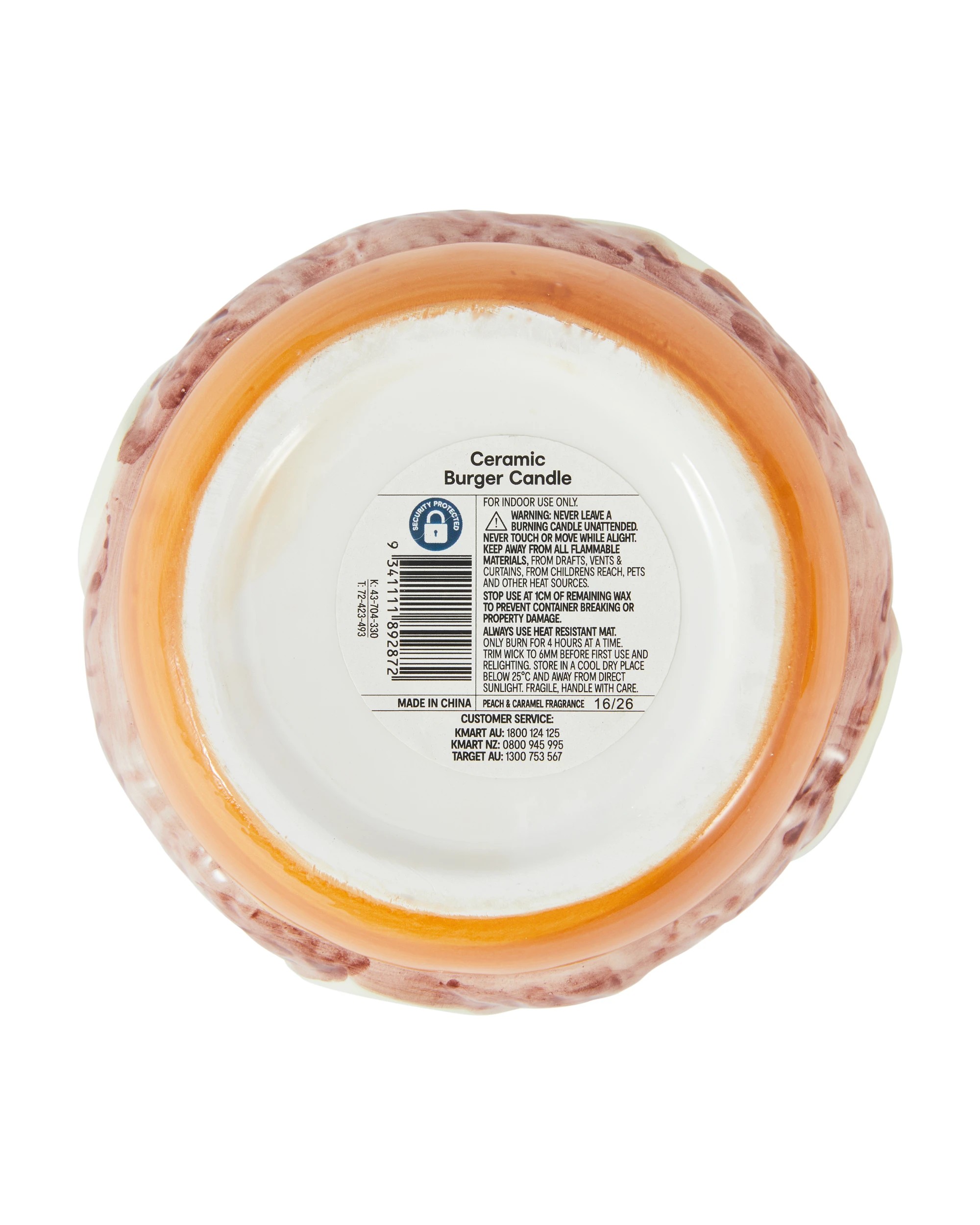 6 Ceramic Burger Candle, 6 of 6