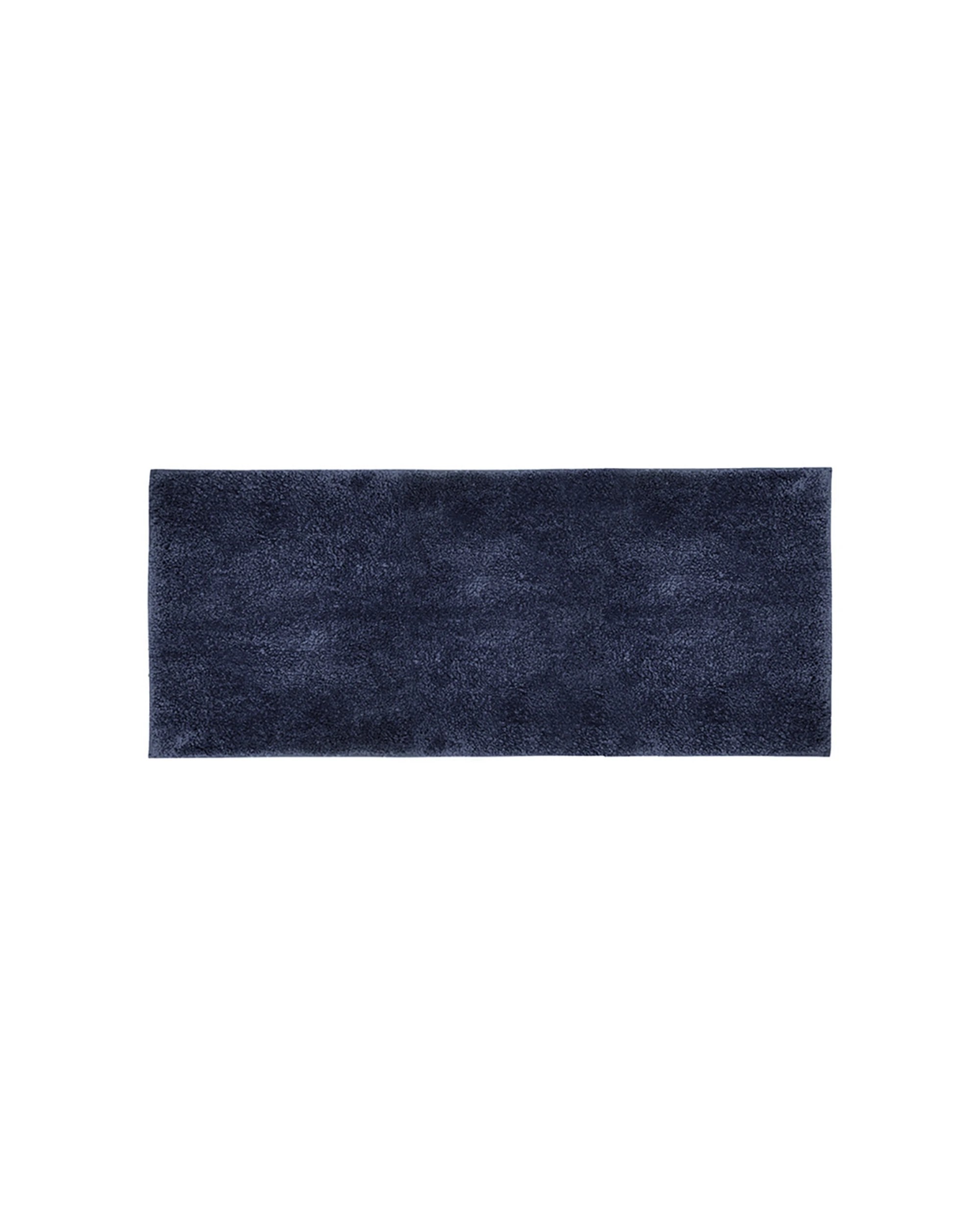 3 Bambury Microplush Bath Runner 50 x 140cm Navy Raised Pile Soft Cushioning Non Slip - Blue, 3 of 3