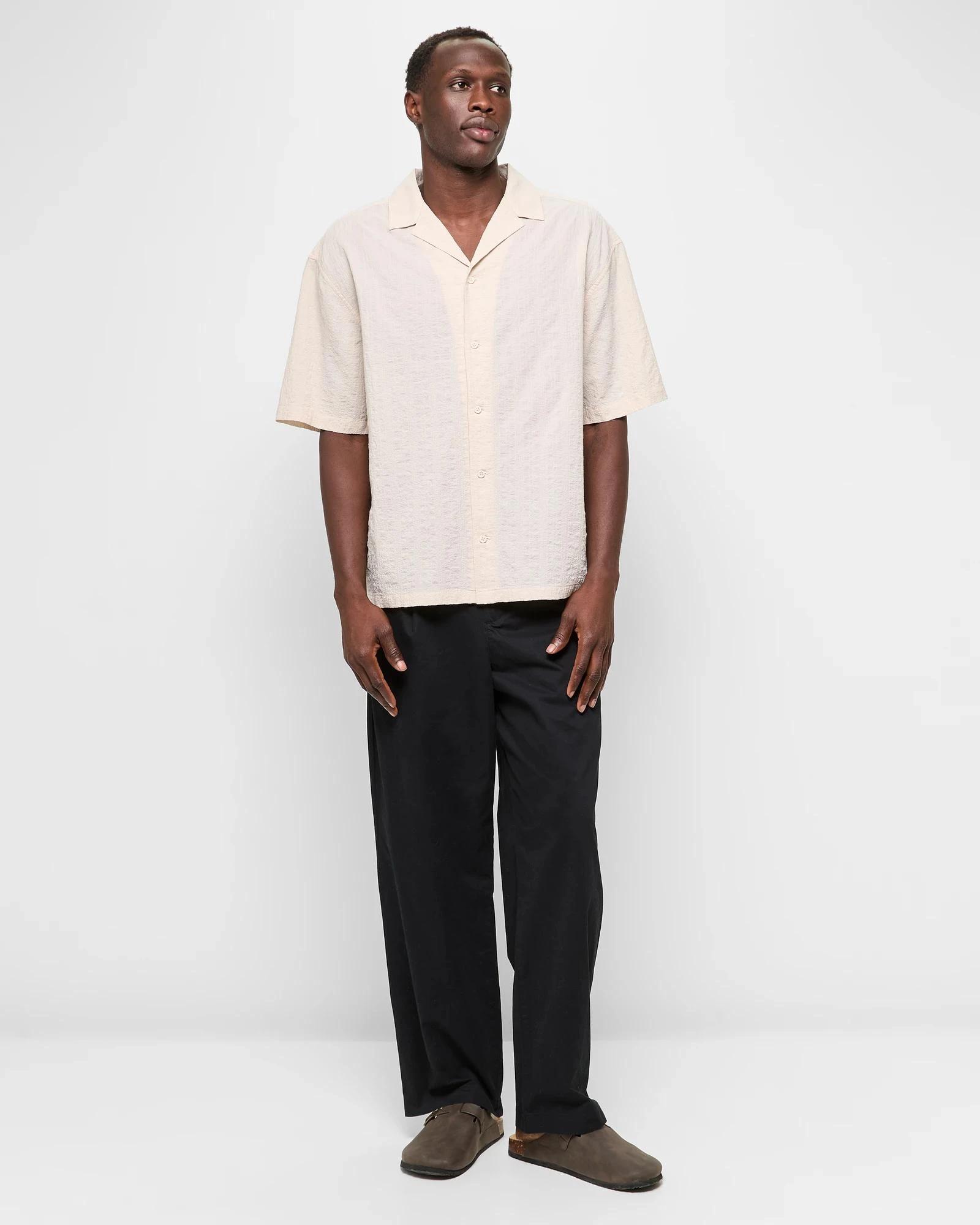 2 Short Sleeve Textured Shirt - Commons SAND, 2 of 5