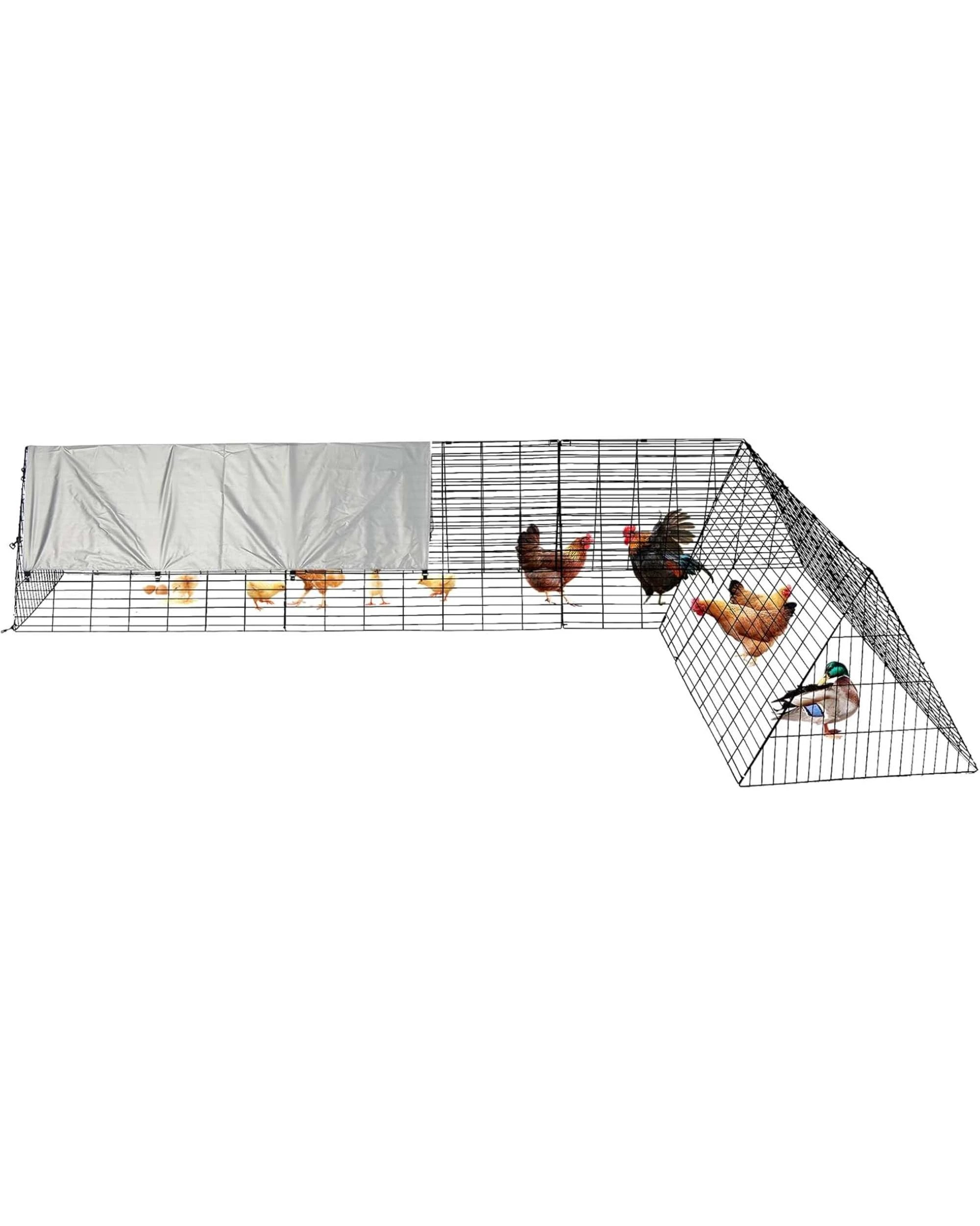 4 Advwin Chicken Tunnels for Yard Chicken Coop Run Pen, 4 of 8