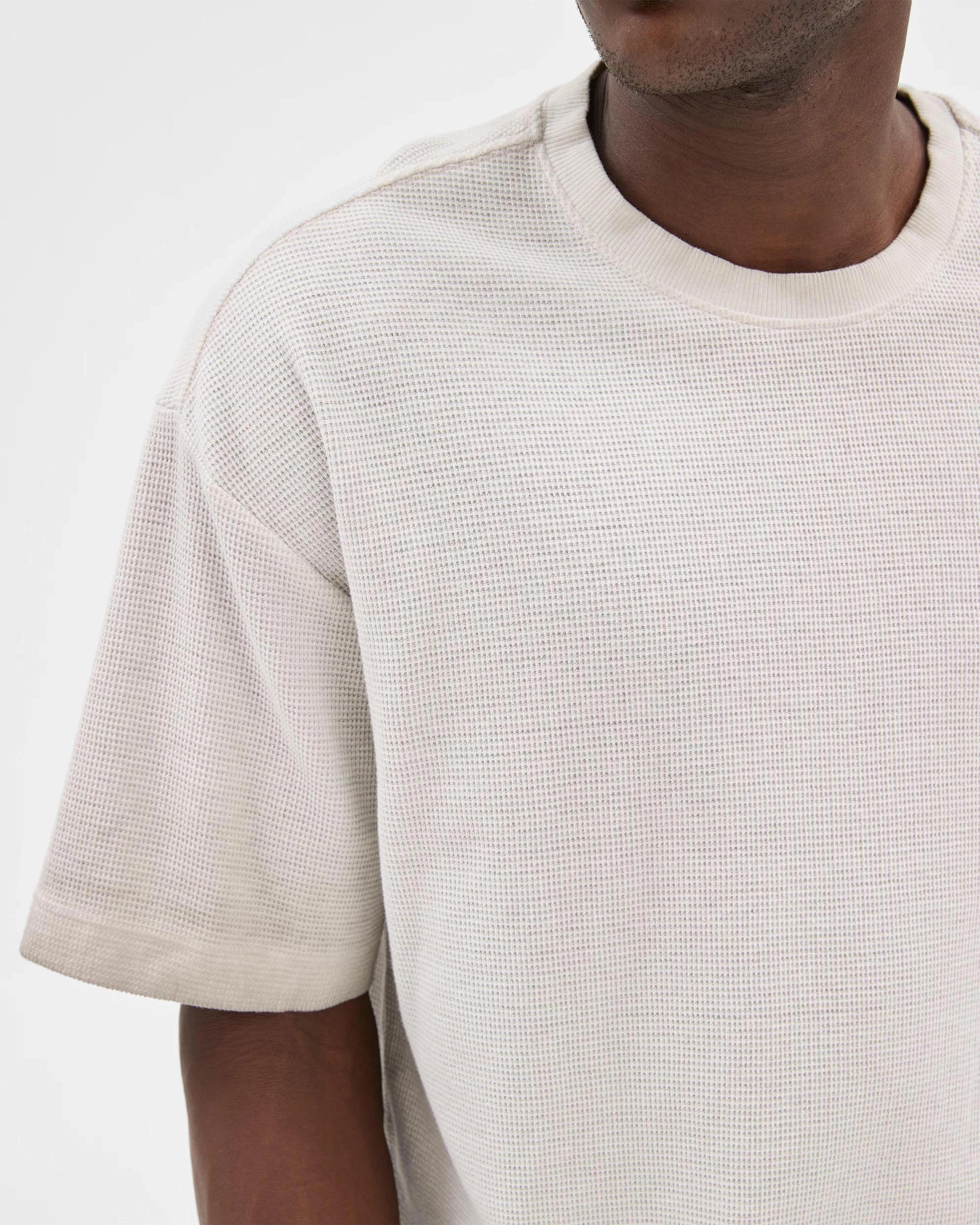 3 Commons Australian Cotton Blend Waffle T-Shirt ALLOY, 3 of 5