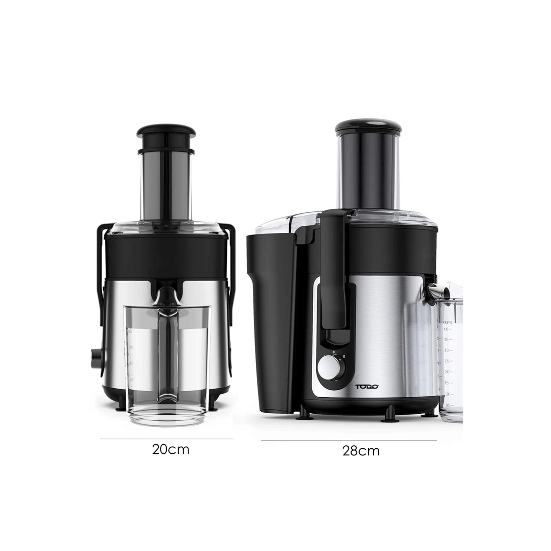 4 TODO 800W Stainless Steel Juicer Healthy Electric Juice Extractor 1L Jug, 4 of 6