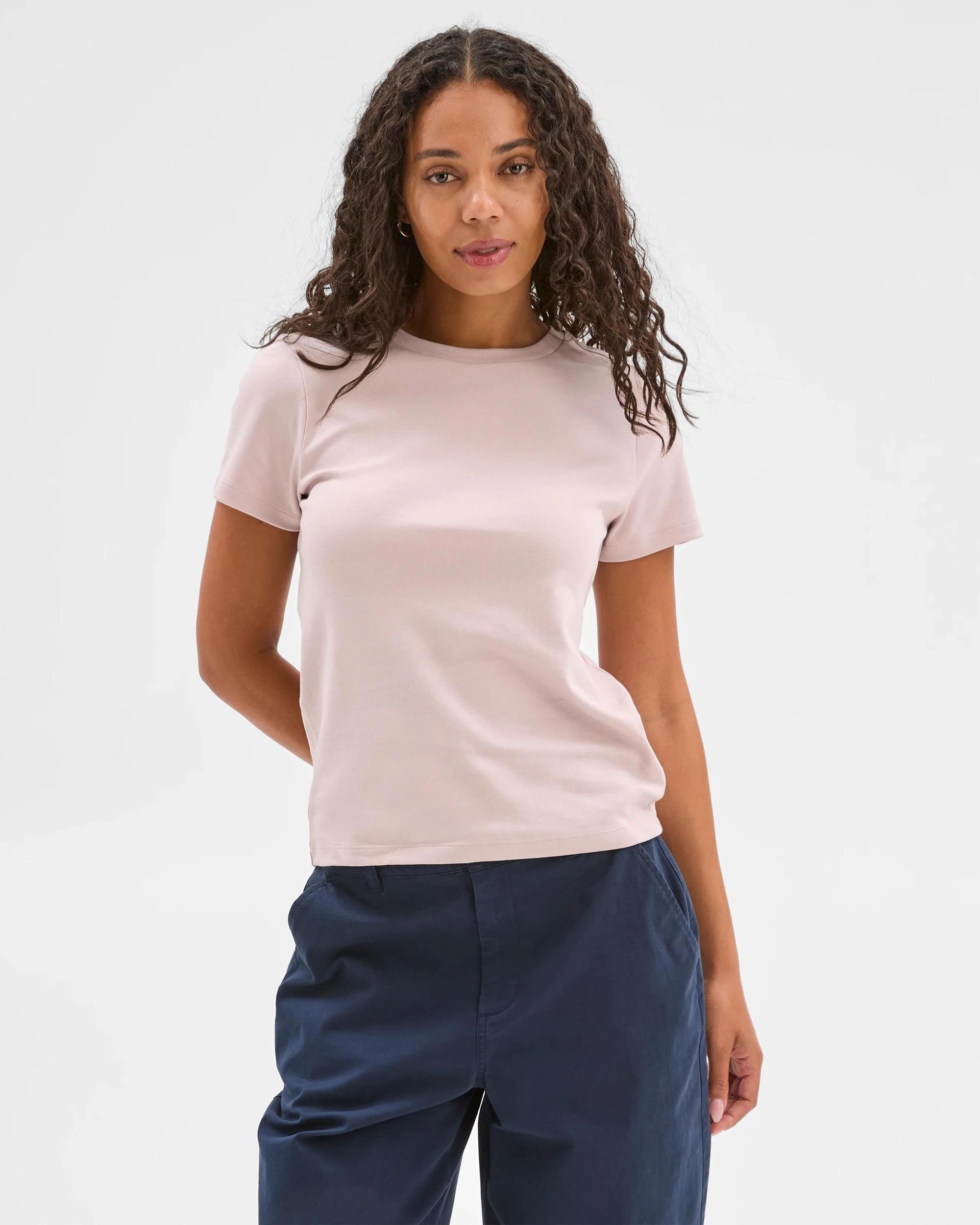 5 Target Australian Cotton Interlock Neat T-Shirt APRICOT / PINK, 5 of 6