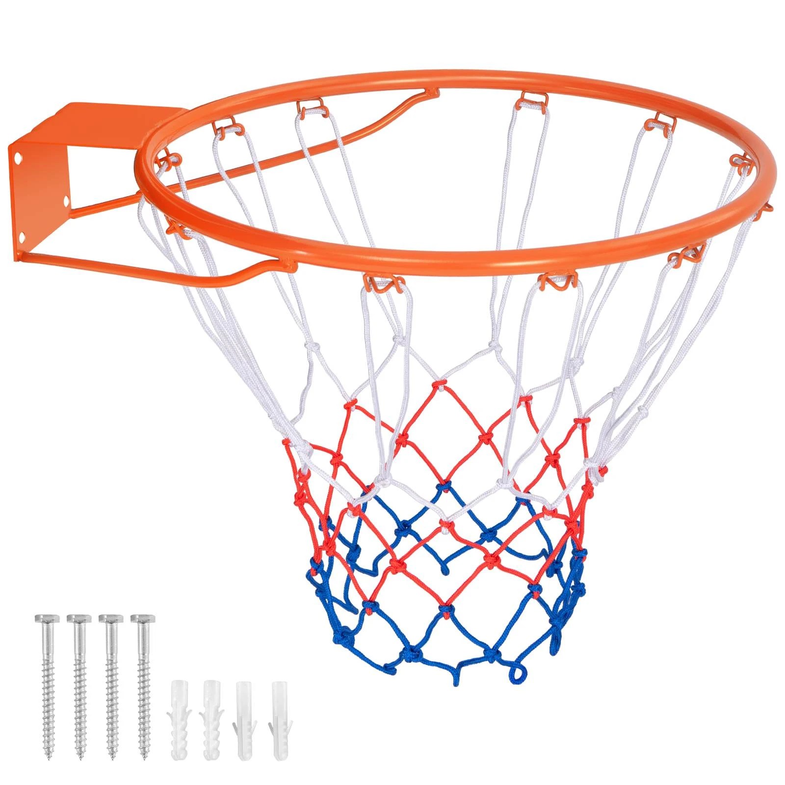1 Costway 38CM All Weather Basketball Hoop Goal Rim Replacement Indoor Outdoor Wall Door Mounted, 1 of 6