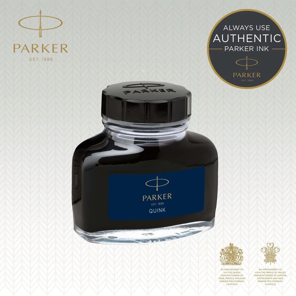 5 Parker Quink Ink Bottle Permanent Blue Black 57 mL, 5 of 9