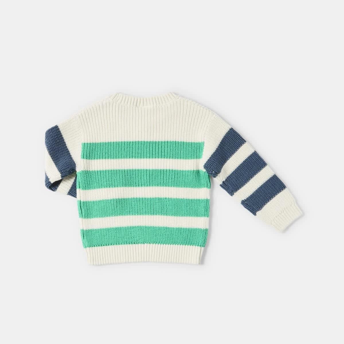 2 Stripe Rib Knit Top Grn Stripe, 2 of 3