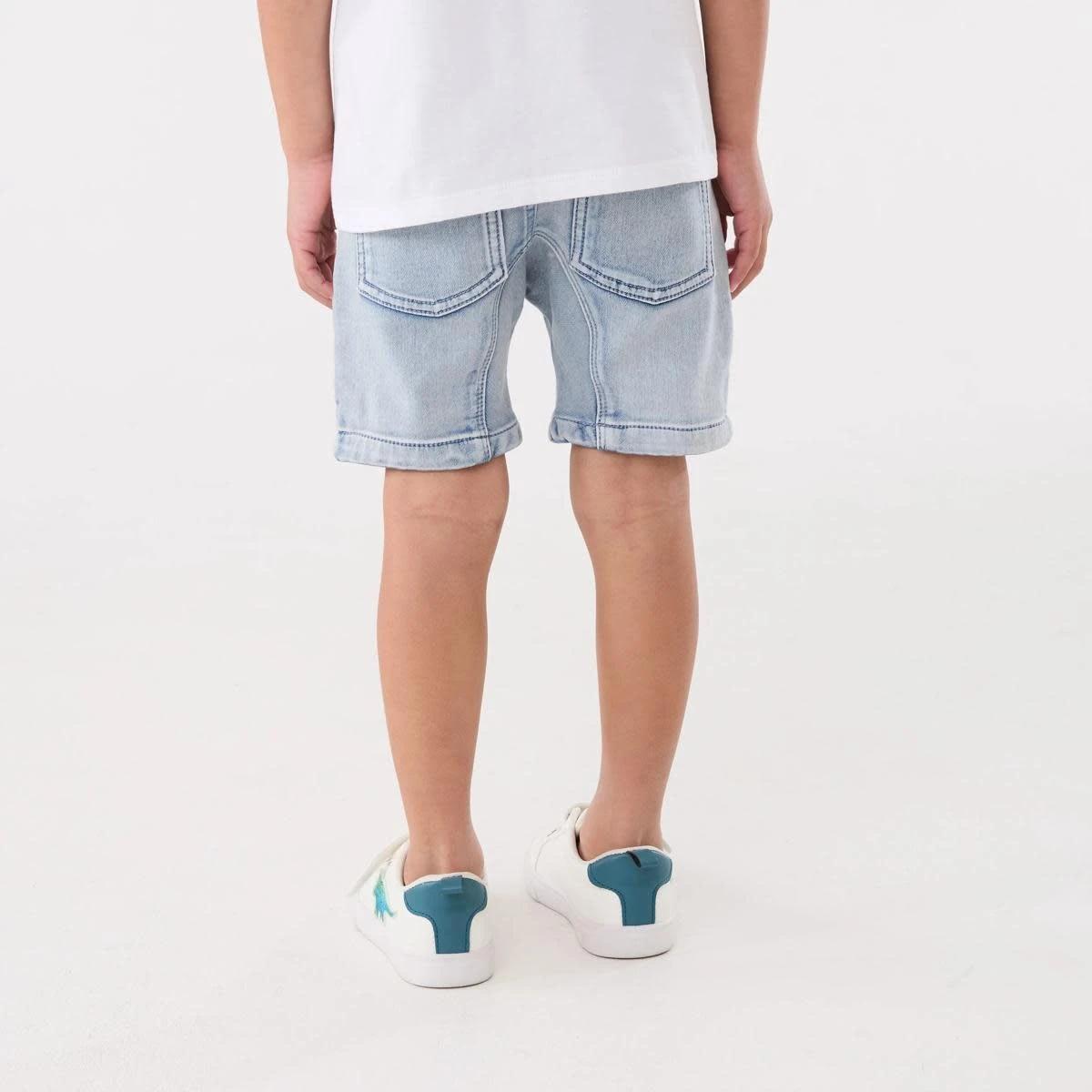 2 Moto Denim Shorts MID WASH, 2 of 6