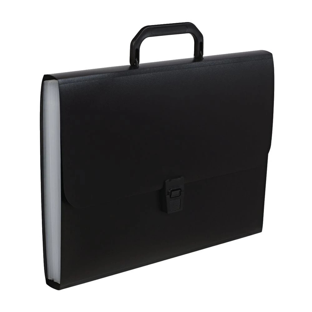 4 Keji Expanding File 13 Pocket with Handle Black, 4 of 5