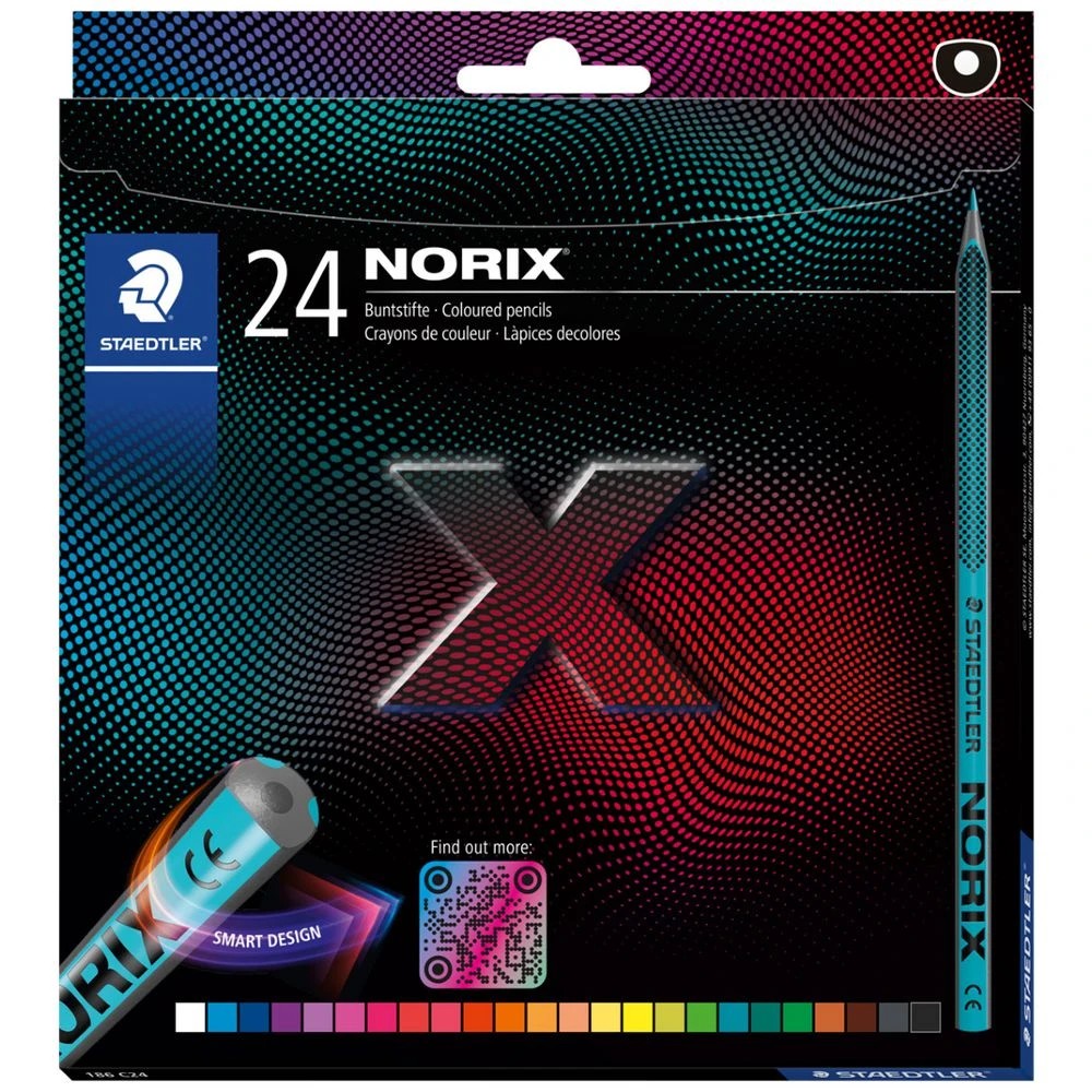 1 Staedtler Norix Colour Pencils Assorted 24 Pack, 1 of 7