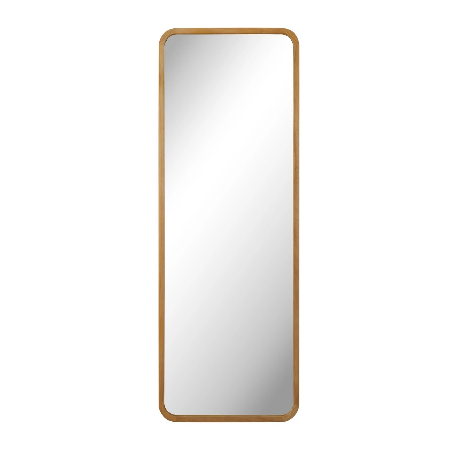 9 Oikiture Wooden Full Length Mirror 180x70cm Rectangle Dressing Floor Mirrors
 - Natural, 9 of 9