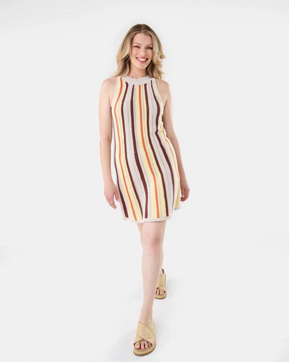 Sleeveless Crochet Mini Dress