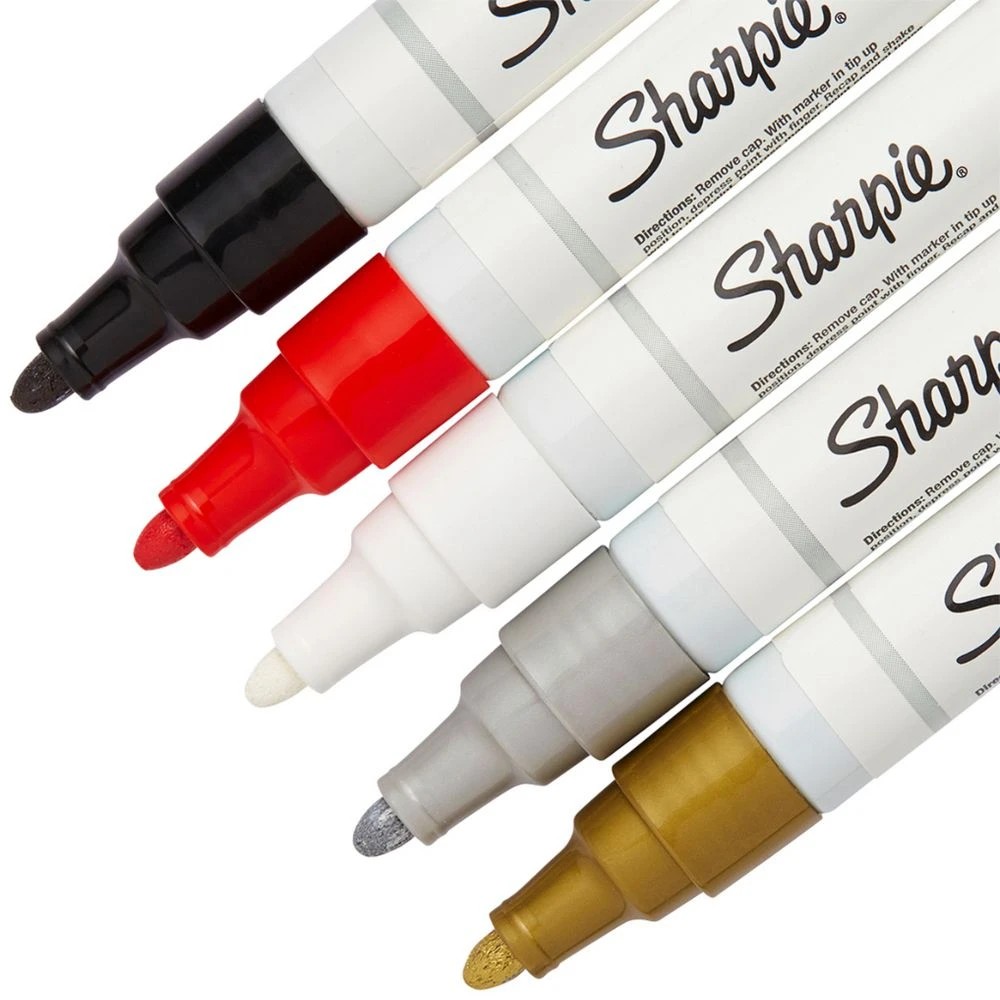 3 Sharpie Oil-Based Bullet Paint Markers Assorted 5 Pack, 3 of 5