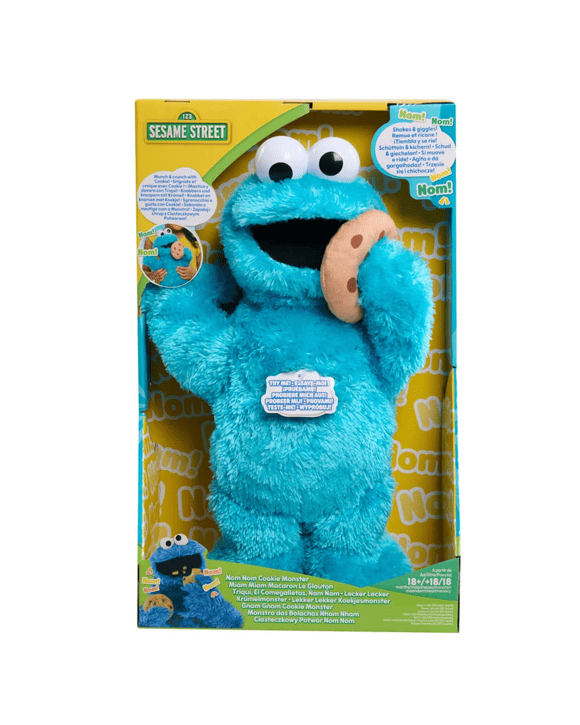 Sesame Street - Nom Nom Cookie Monster, Animated Plush, 18 months+