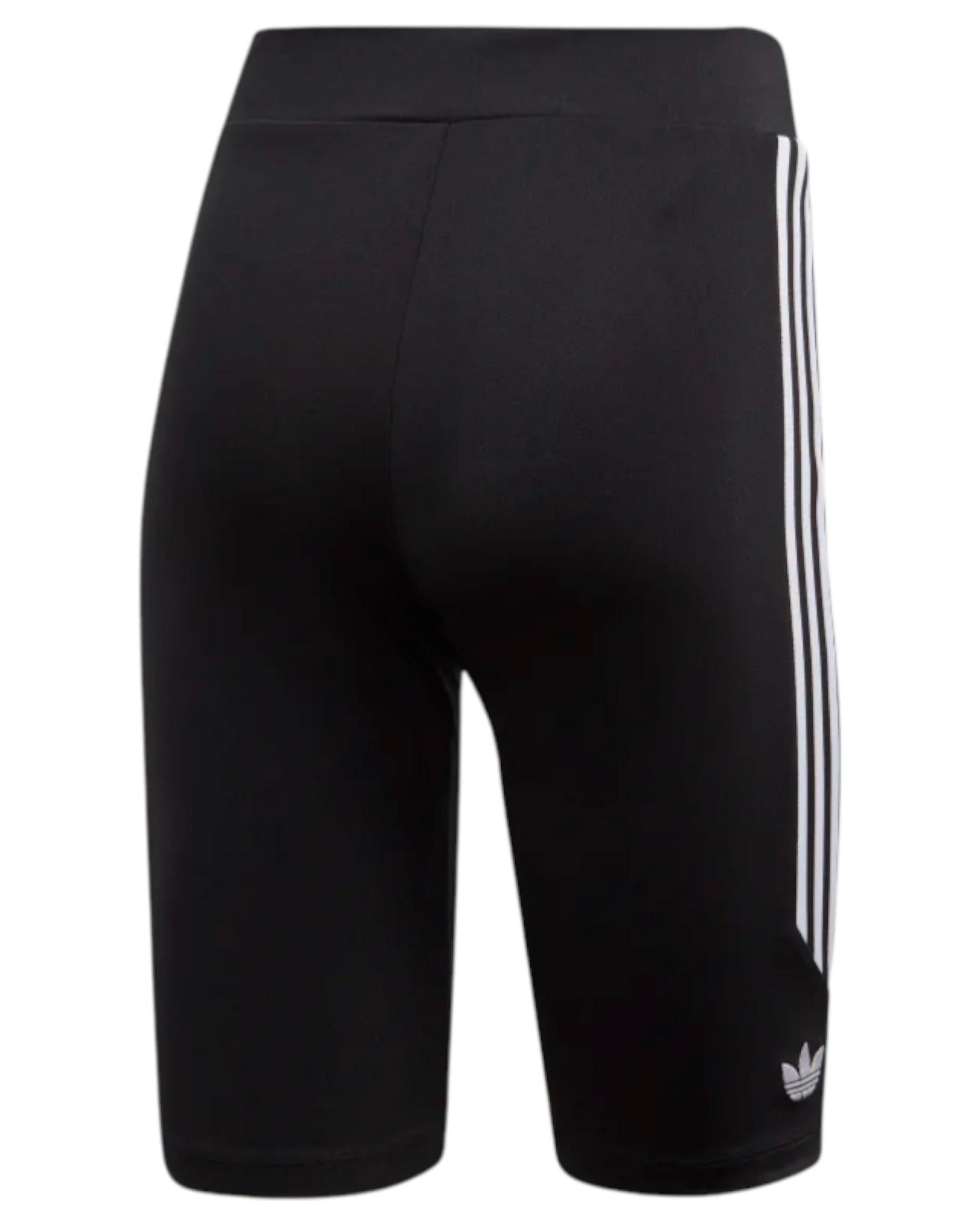 2 Adidas Womens Black Cycling Tights 3 Stripes BLACK/WHITE, 2 of 2