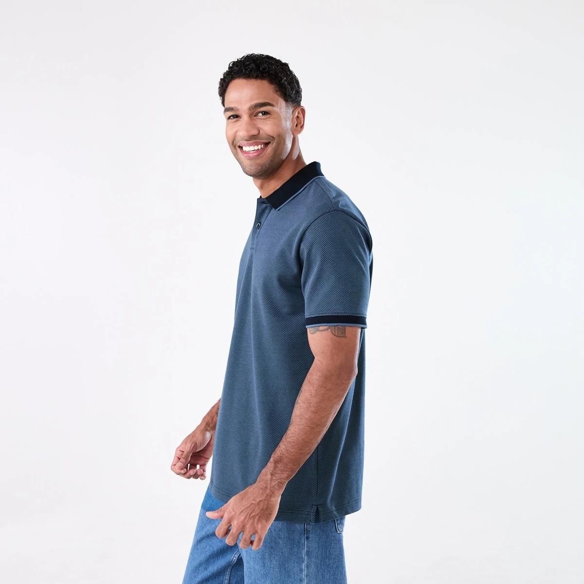 2 Jacquard Polo Shirt JACQUARD CHINA BLUE, 2 of 6