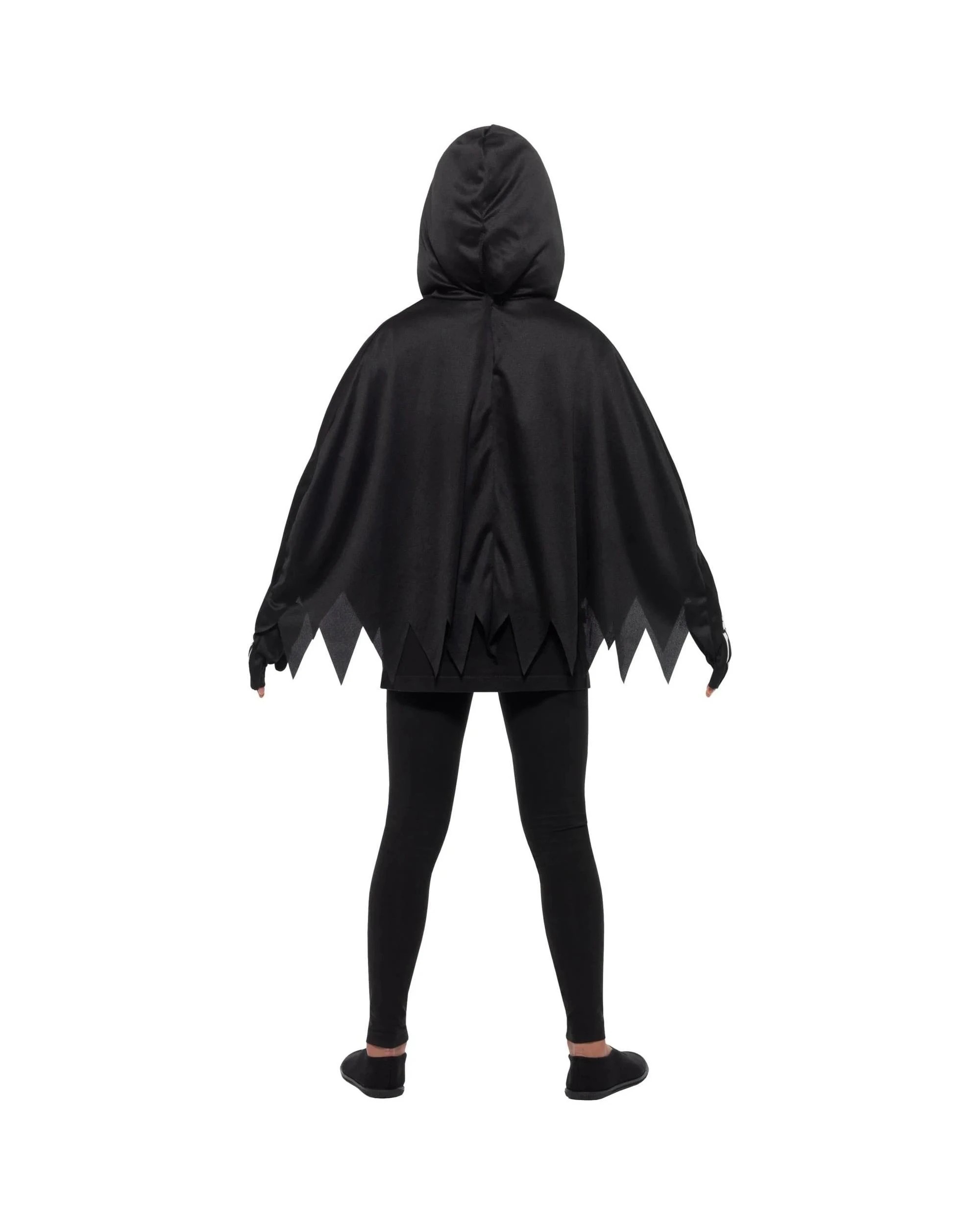 3 Unisex Skeleton Poncho Child Costume, 3 of 9
