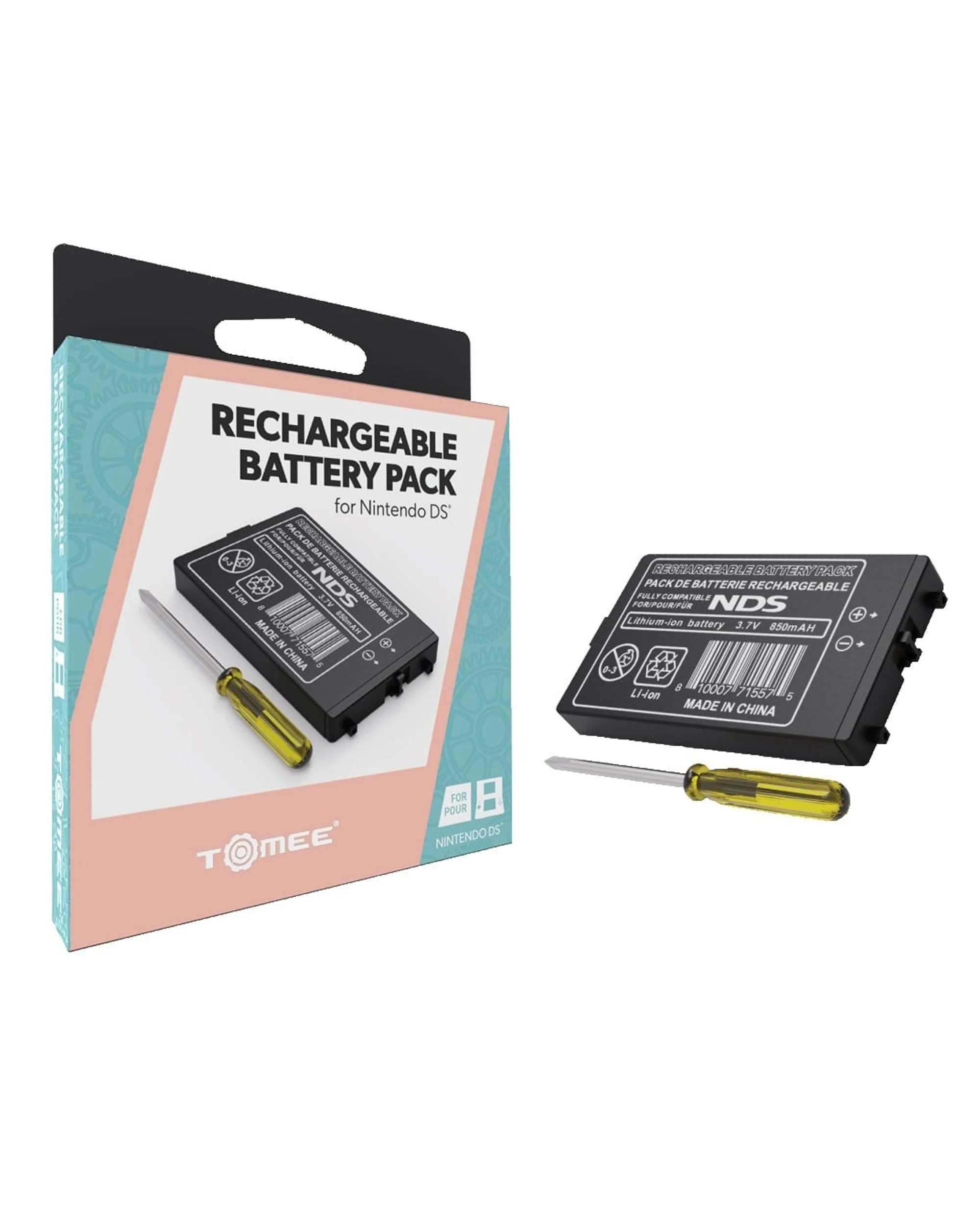 1 Tomee Rechargeable Battery Pack for Nintendo DS, 1 of 3