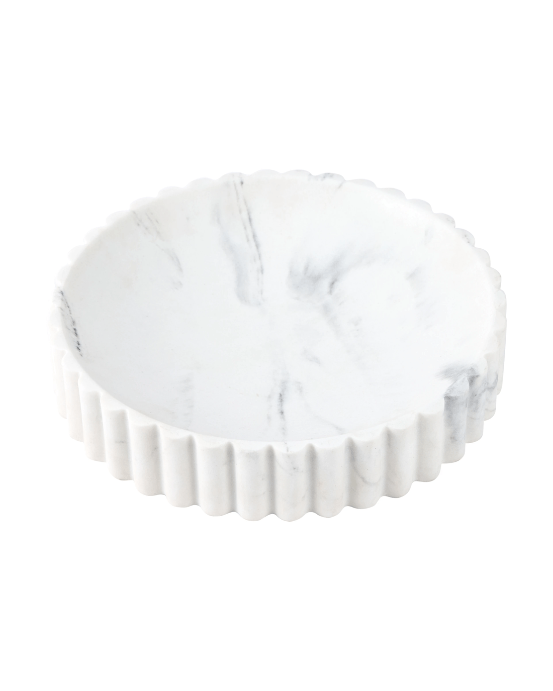 1 Low Marble Look Decor Bowl, 1 of 6