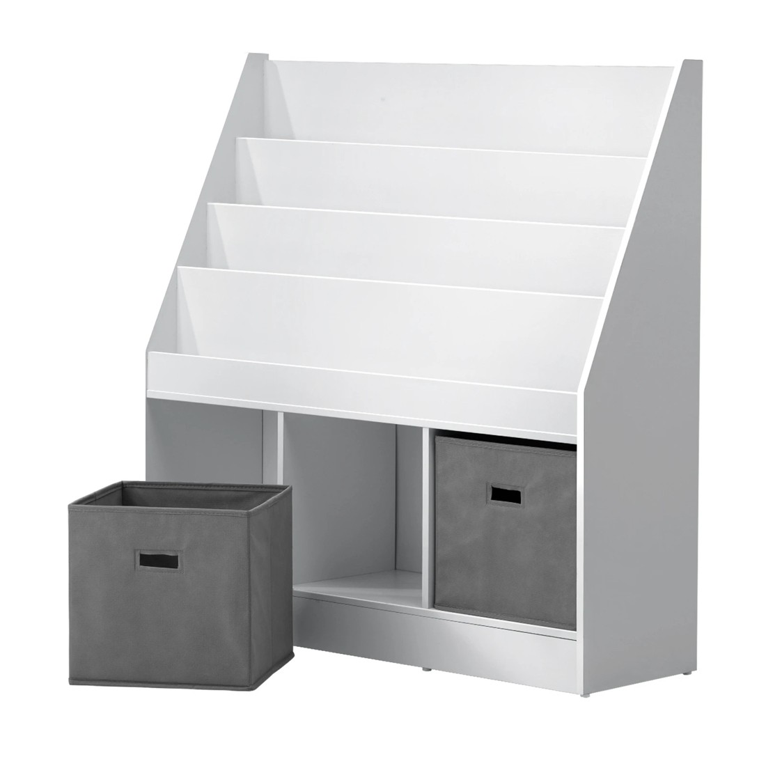 1 Oikiture Kids Bookshelf Toy Box Organiser Display Shelf Magazine Storage Rack
 - Multi, 1 of 10