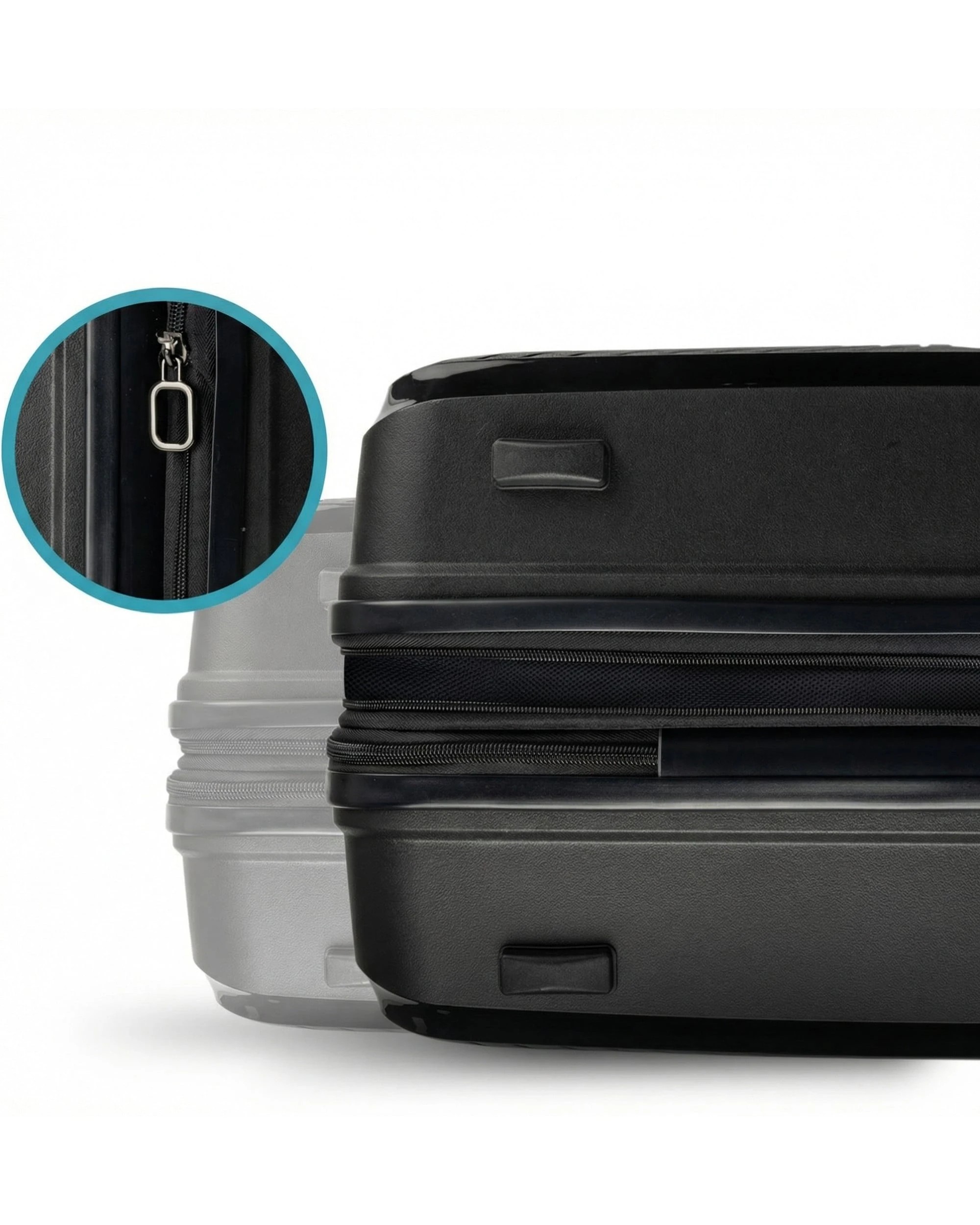 7 Olympus Astra 24in Lightweight Hard Shell Suitcase in Obsidian Black - Black, 7 of 7