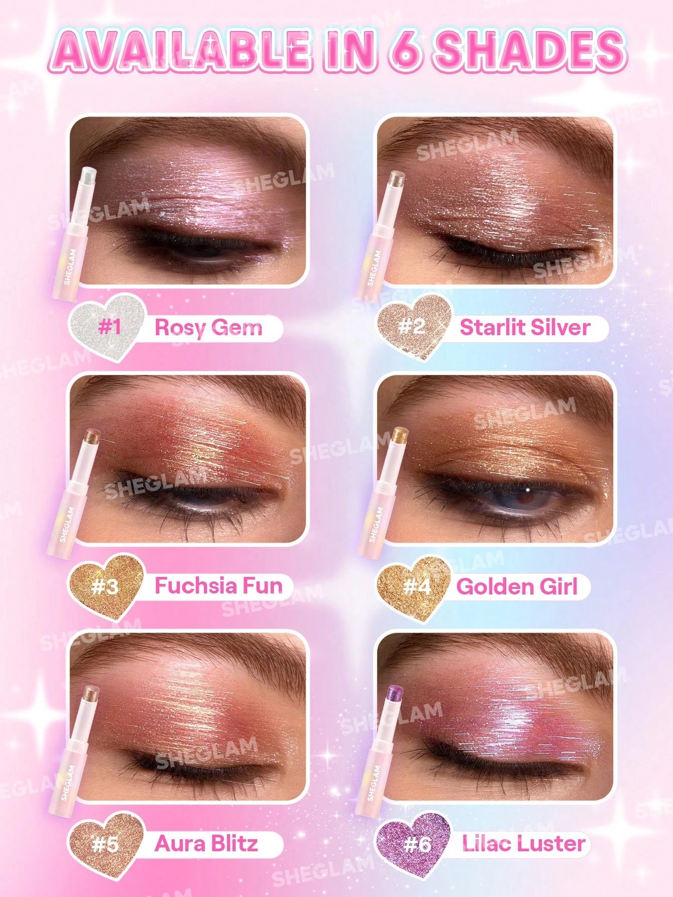 4 SHEGLAM Crystal Jelly Glaze Stick - Rosy Gem, 4 of 6