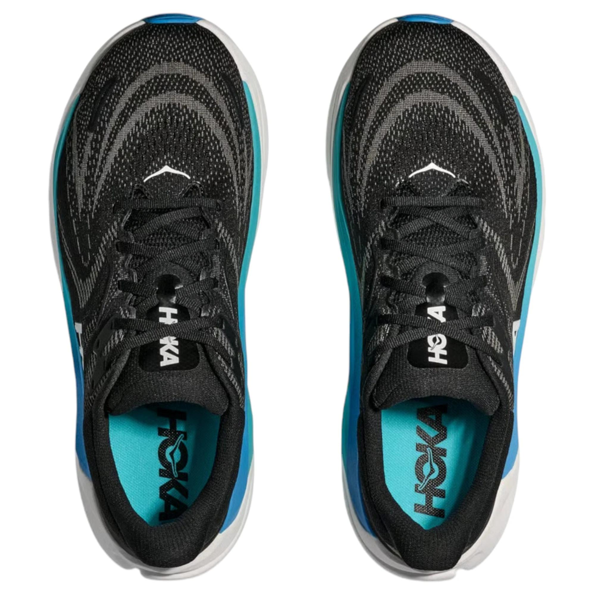 5 Hoka Mens Arahi 8 Athletic Running Shoes BLACK/SKYWARD BLUE, 5 of 7