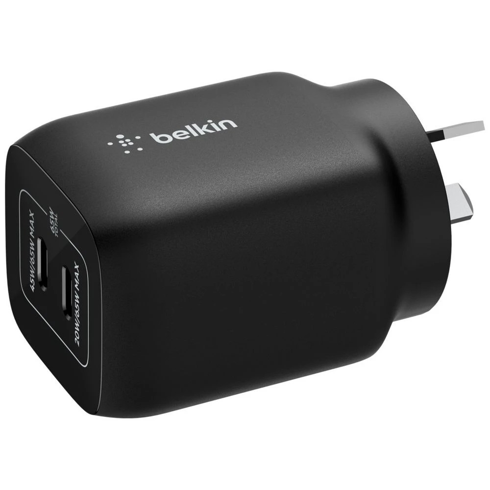 1 Belkin Dual USB-C GaN Wall Charger Nintendo Switch 2, 1 of 5