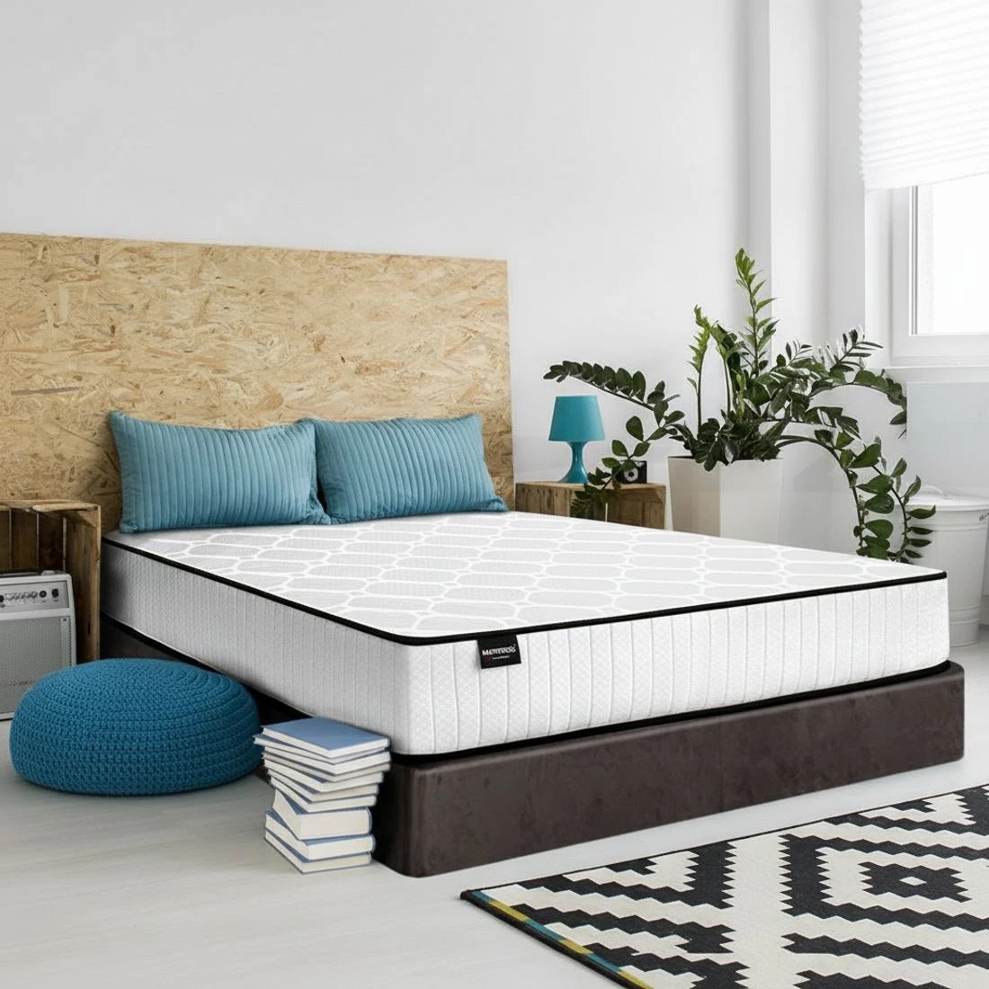 8 Giselle Bedding 21cm Mattress Tight Top Double - White, 8 of 8