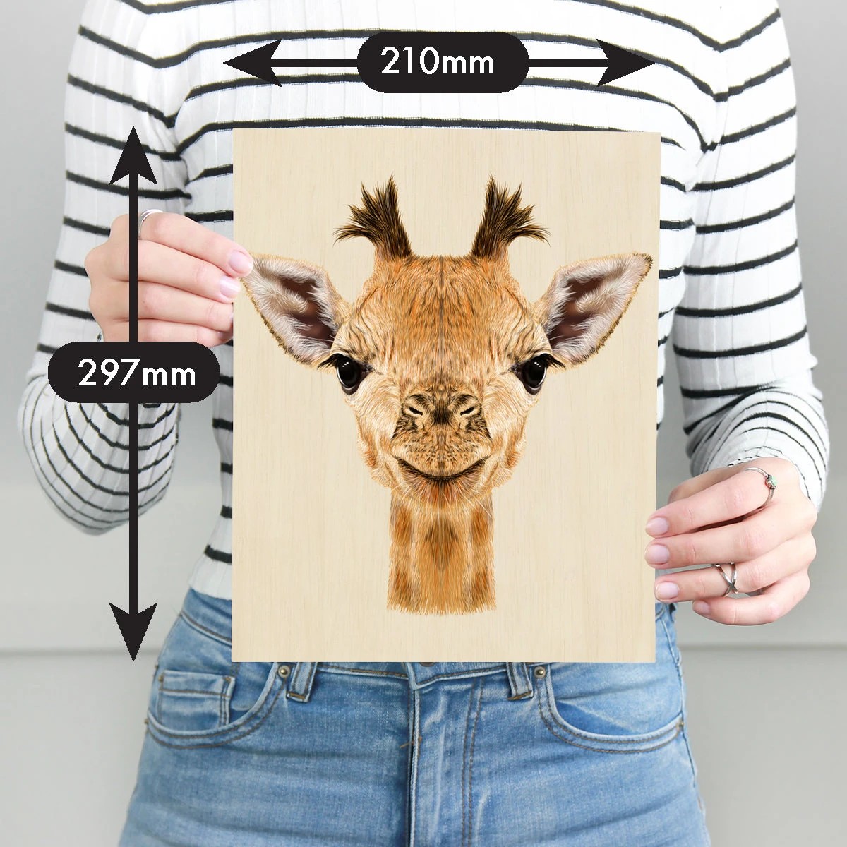 7 Puzzle Master 128 Piece Wooden Jigsaw Puzzle Giraffe, 7 of 9