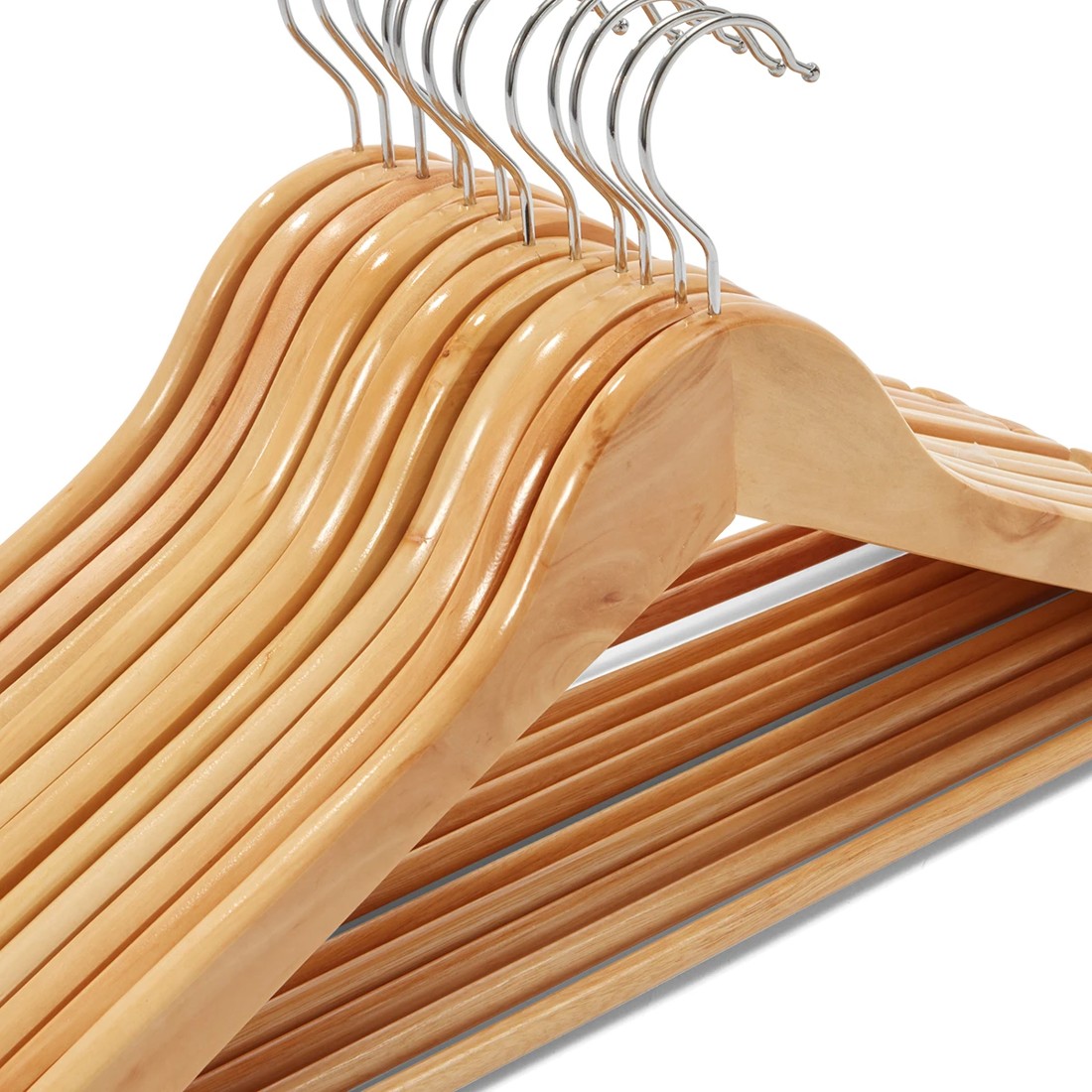 7 12 Pack Wooden Hangers, 7 of 8