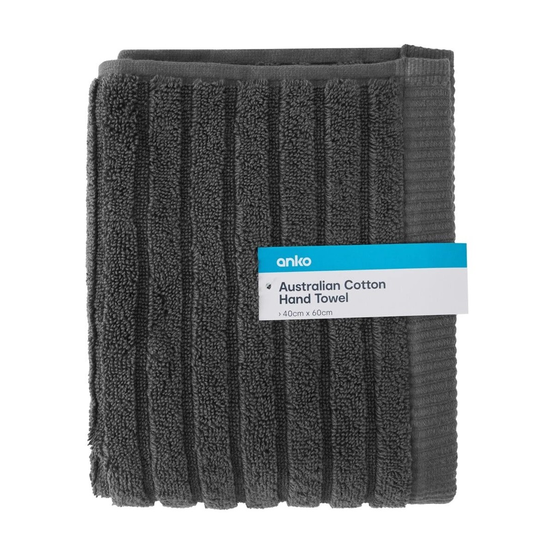 5 Australian Cotton Hand Towel - Grey, 5 of 5