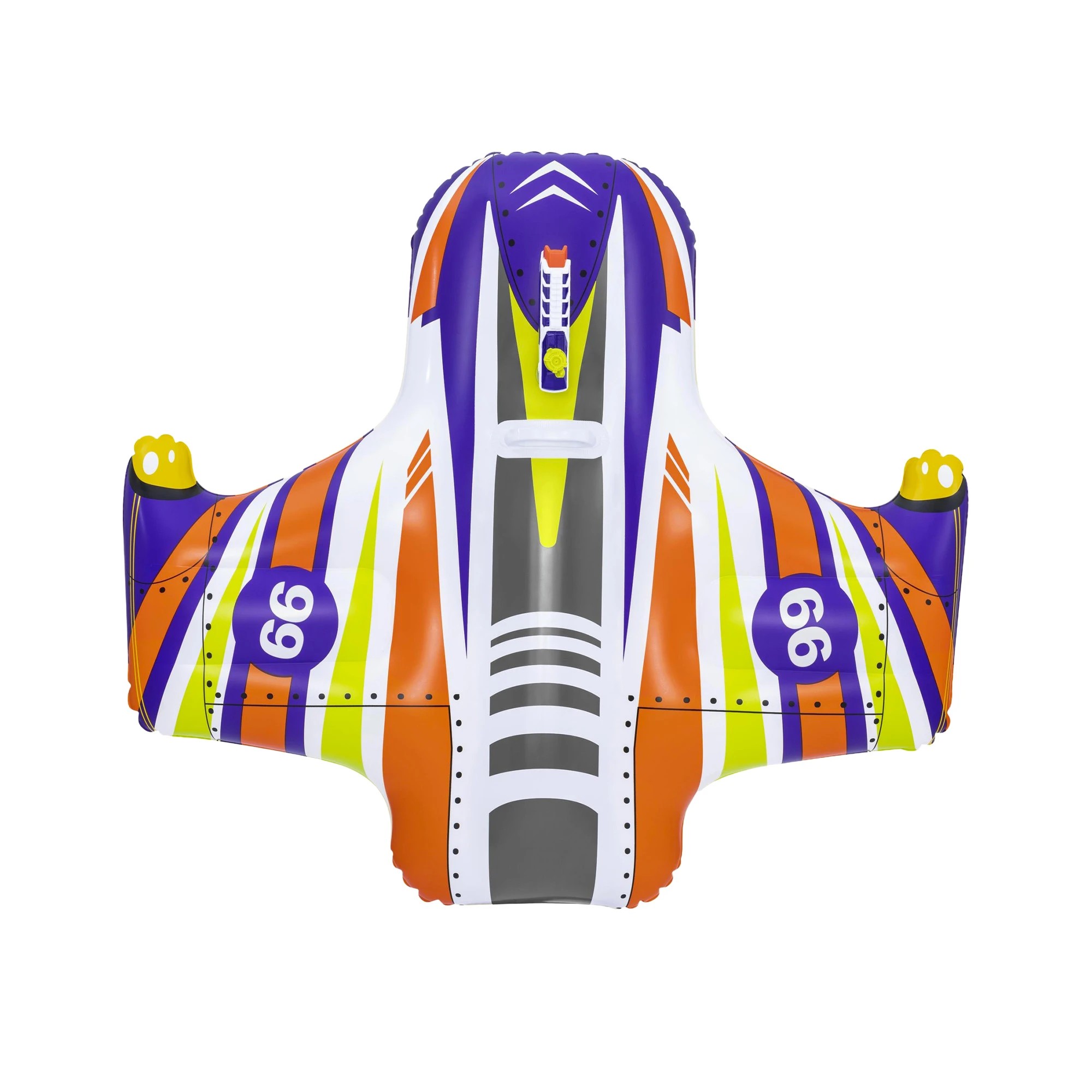3 Bestway Spaceship Ride-On Pool Float Toy with Spray Gun 45kg Capacity Inflatable Water Cruiser - Multi, 3 of 7