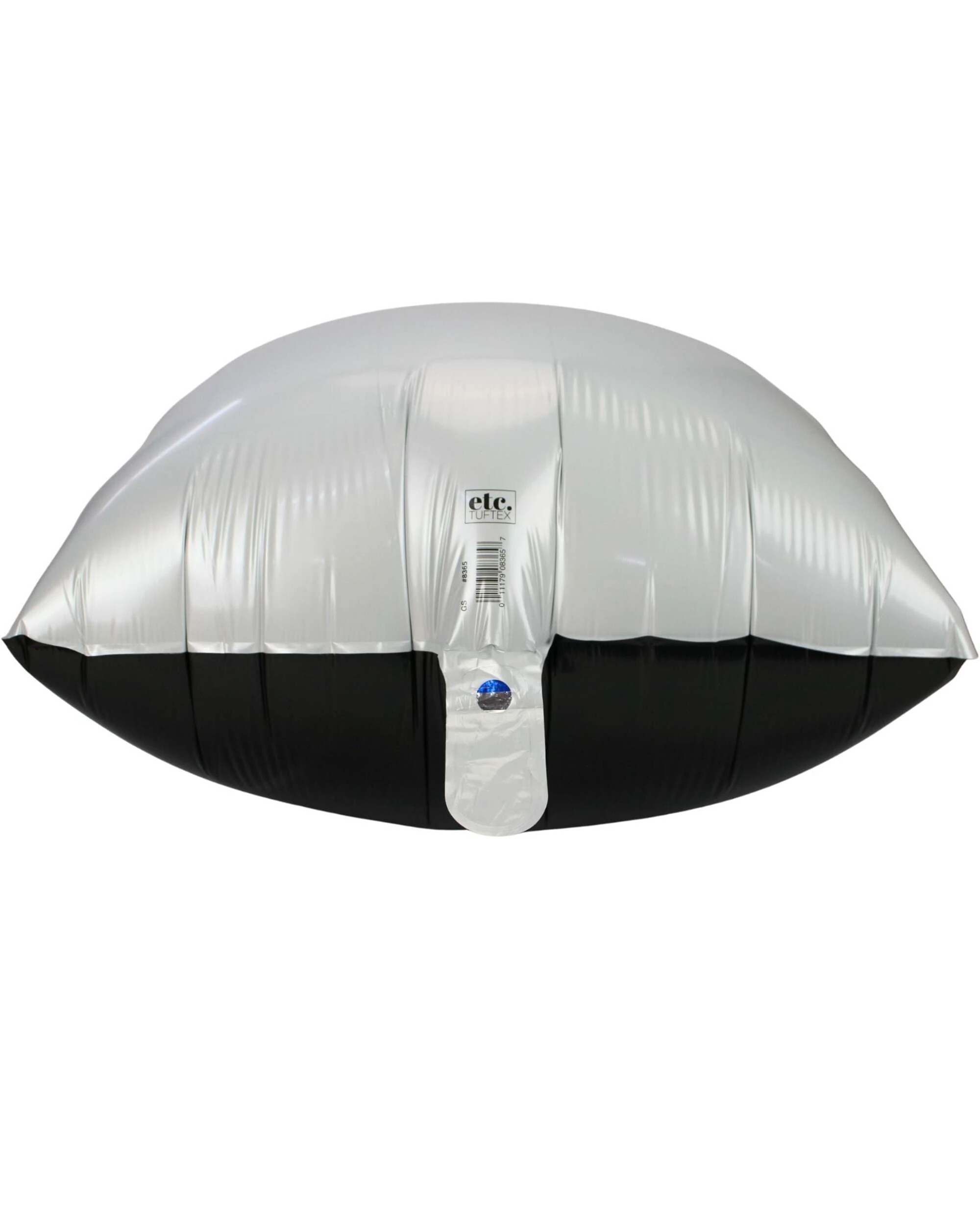 9 Meteor Double Sided 60cm and White Square Foil Balloon - Black, 9 of 10